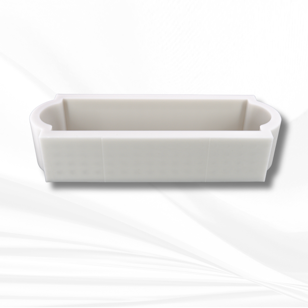 The Kensington | 14" x 3.7" x 3" | Deep Rectangle Silicone Mold, Floral Preservation Mold