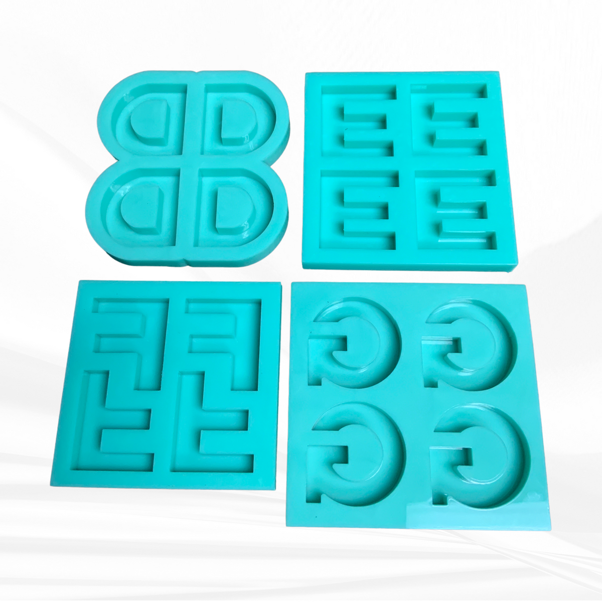 Alphabet Mold | 1.5" Tall, Full Reverse | Uppercase Alphabet Mold, Keychain Mold, Magnet Mold