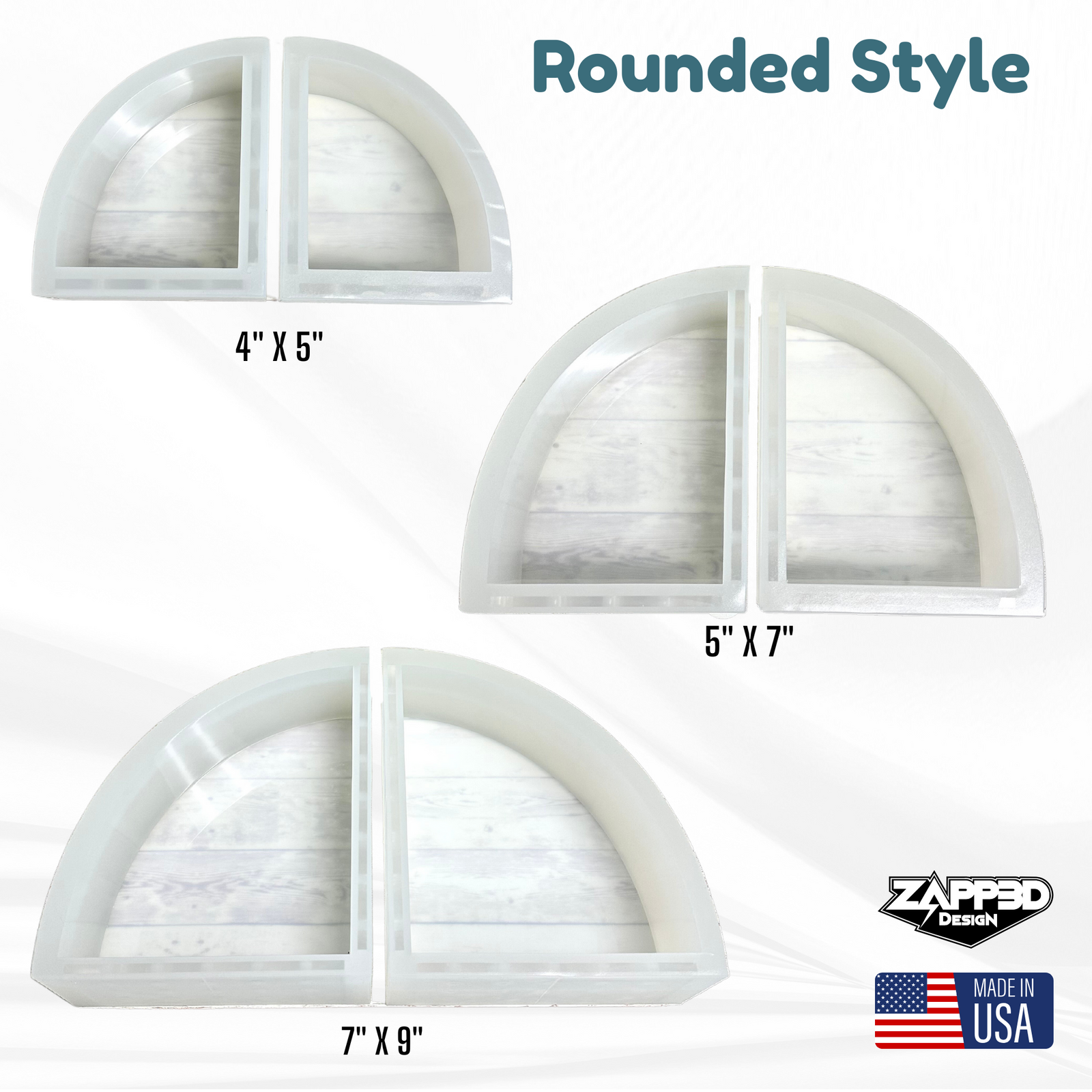 Deep ROUNDED Bookend Mold | 3 Sizes |