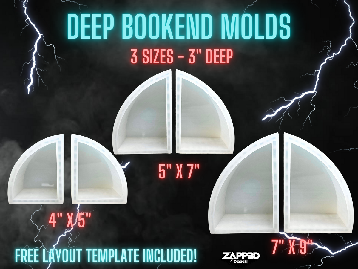 Deep Bookend Mold | 3 Sizes |