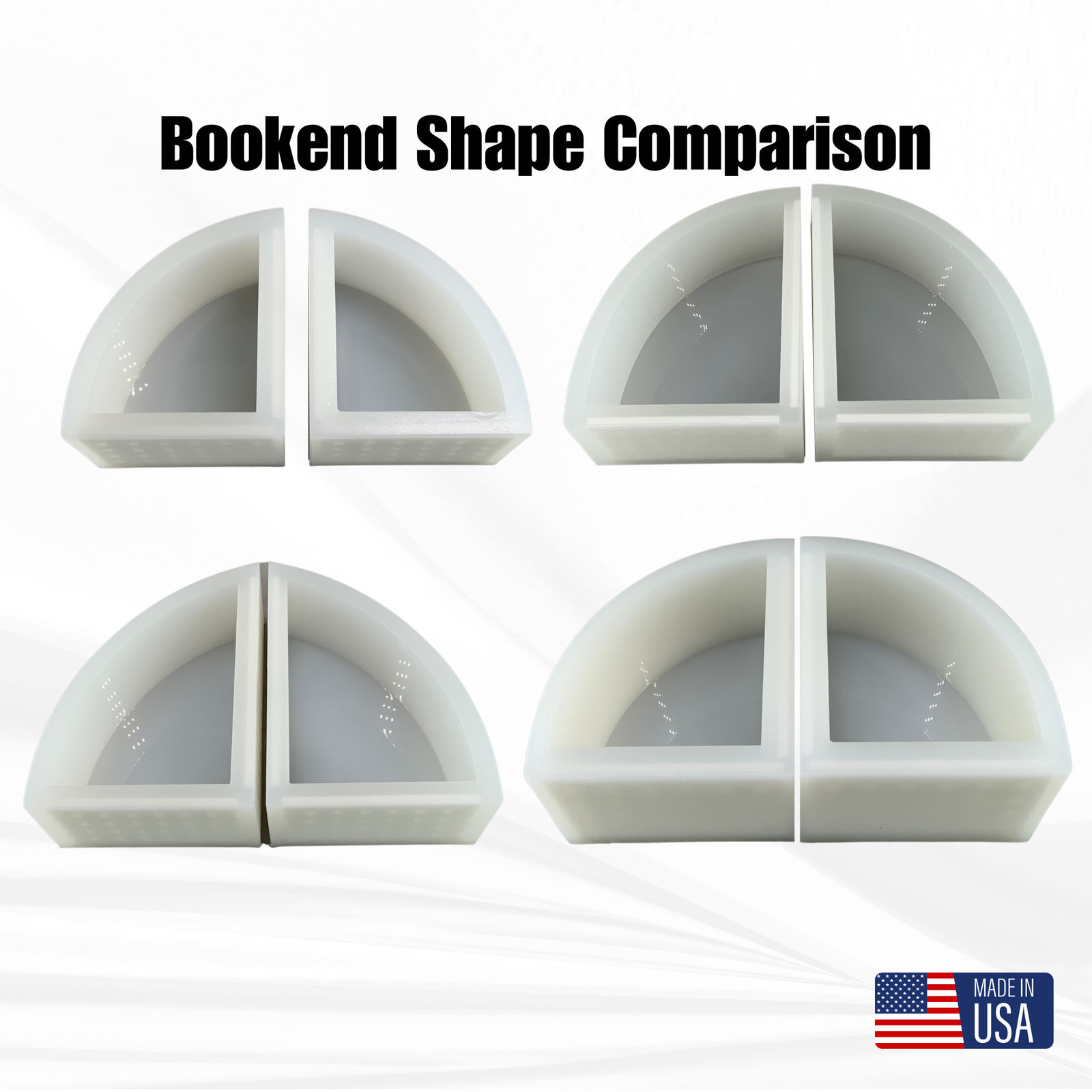 Deep ROUNDED Bookend Mold | 3 Sizes |