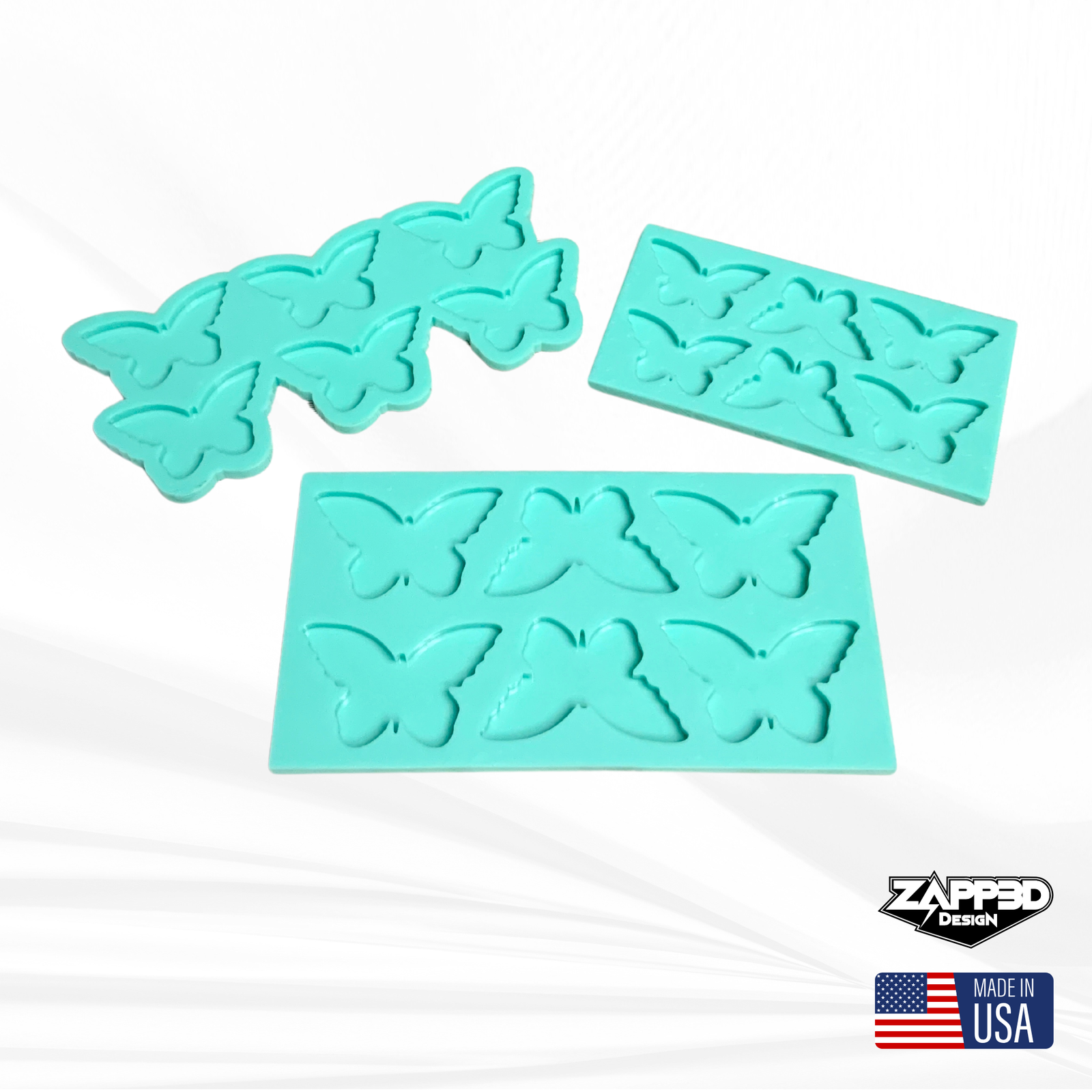 Butterfly Keychain Mold | 1.5", 1.75", 2" | Magnet Mold, Hair Clip Mold