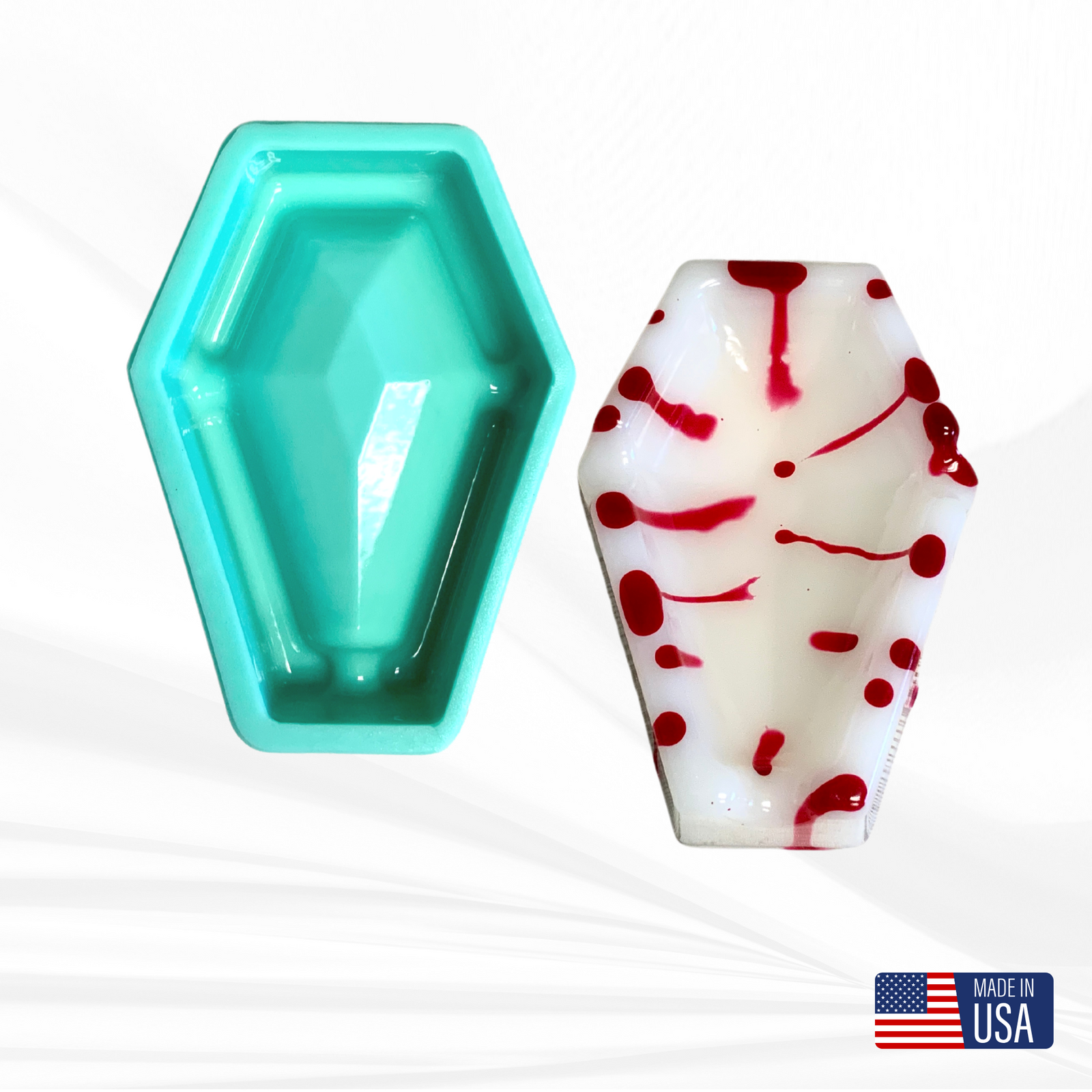 Coffin Ashtray Mold, Coffin Mold, Ashtray Silicone Mold