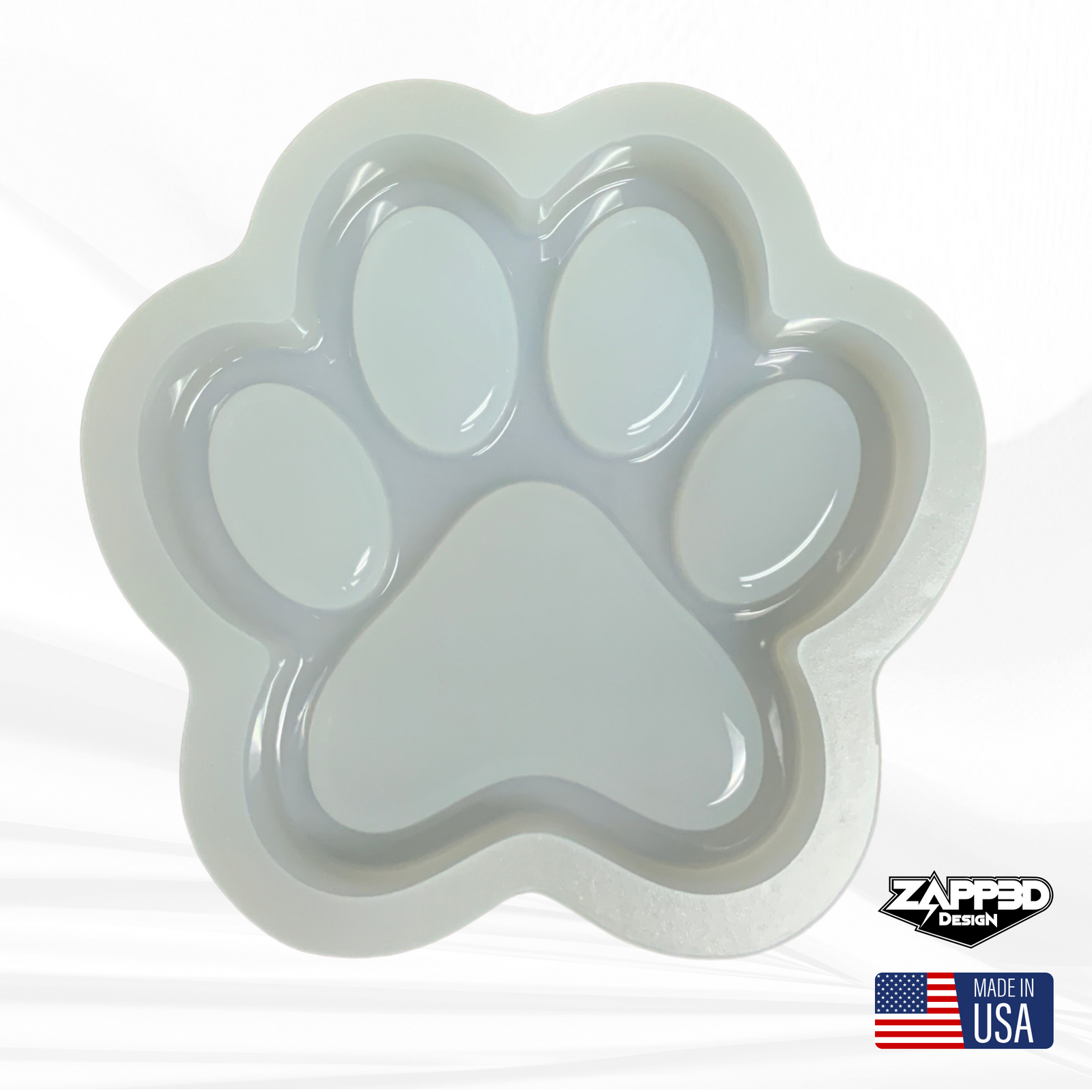 Deep Paw Print Tray Mold | 7" x 7" |