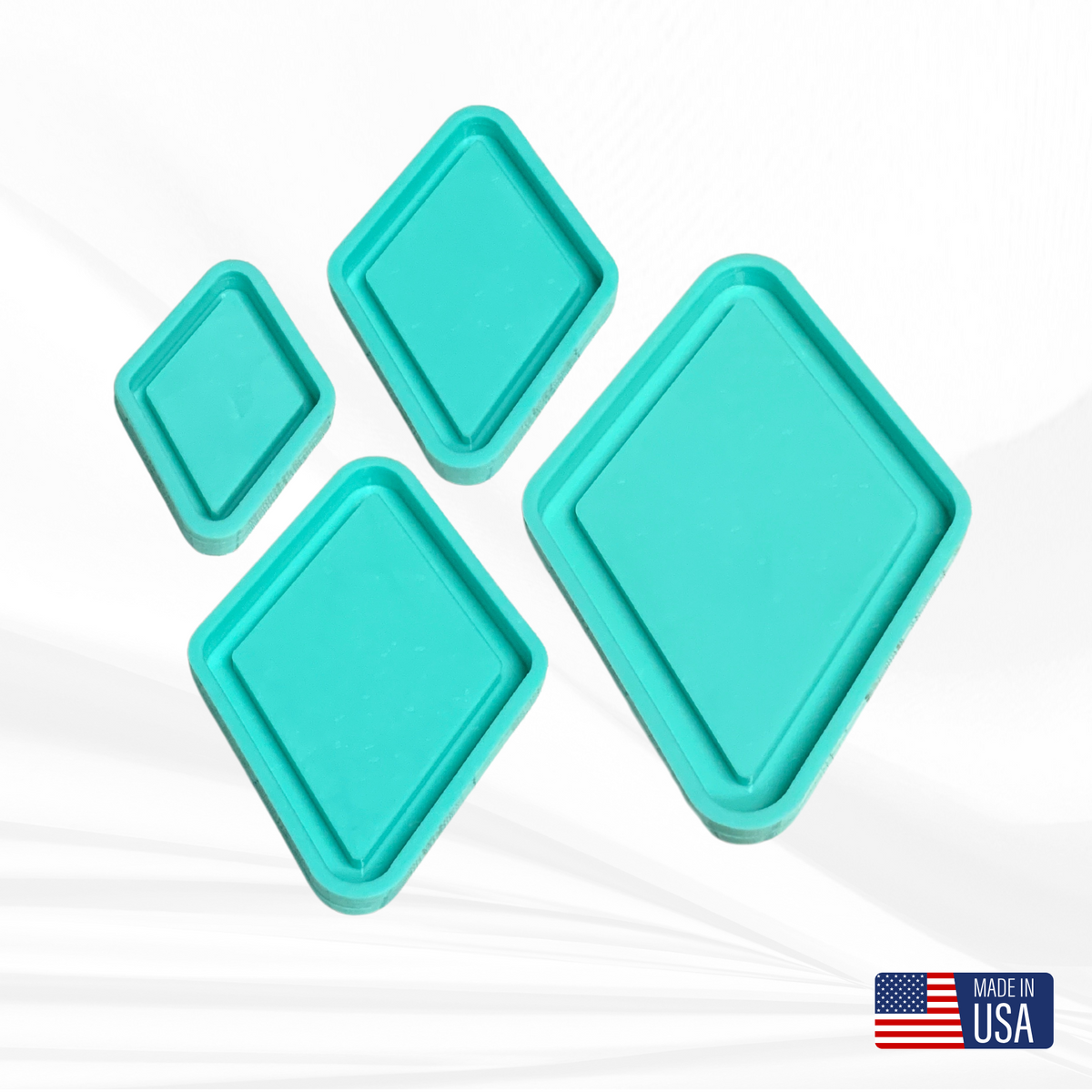 Diamond Tray Silicone Mold | Sizes - 5&quot;, 7&quot;, 9&quot; 11&quot;|