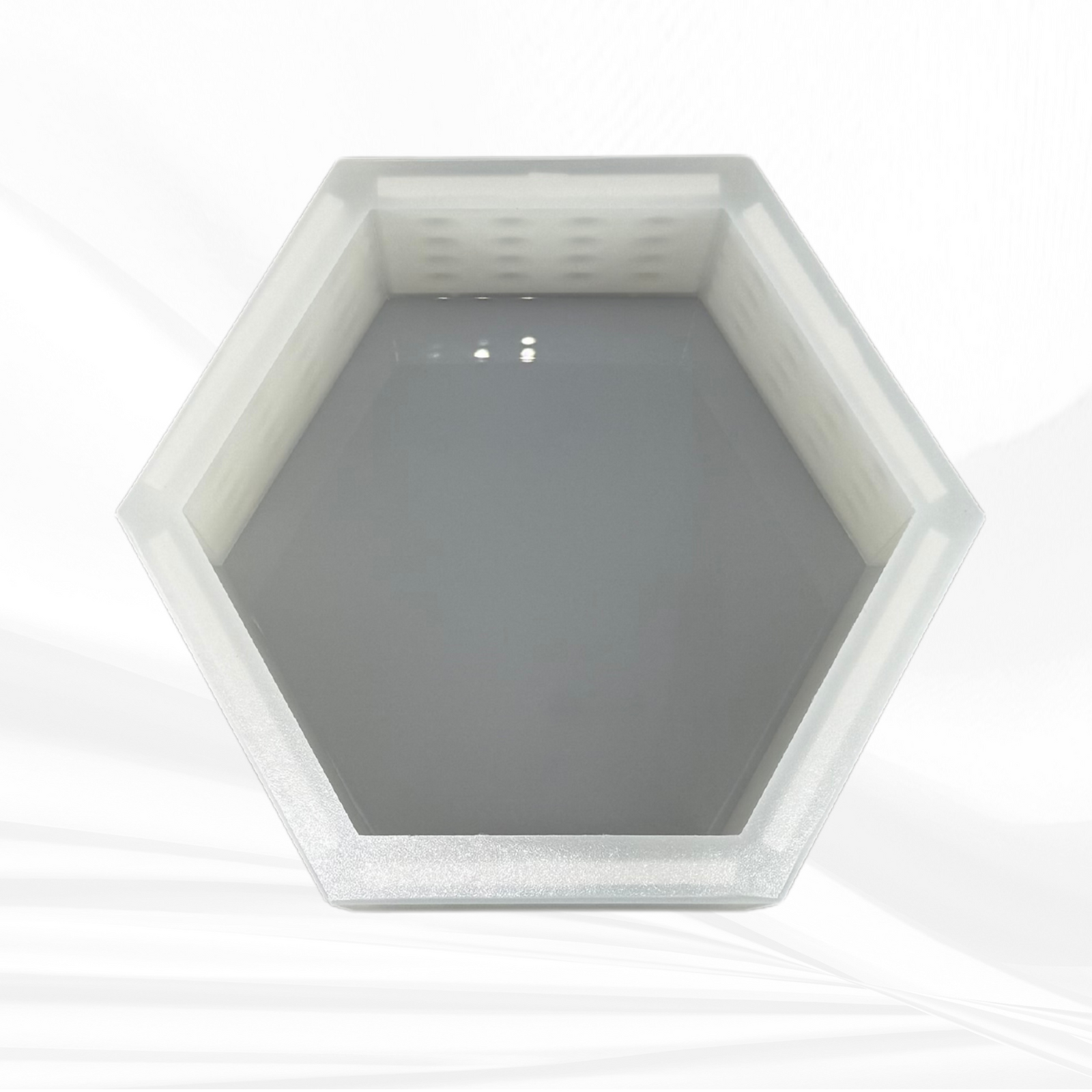 6"x 6.9"x3" Hexagon Silicone Mold
