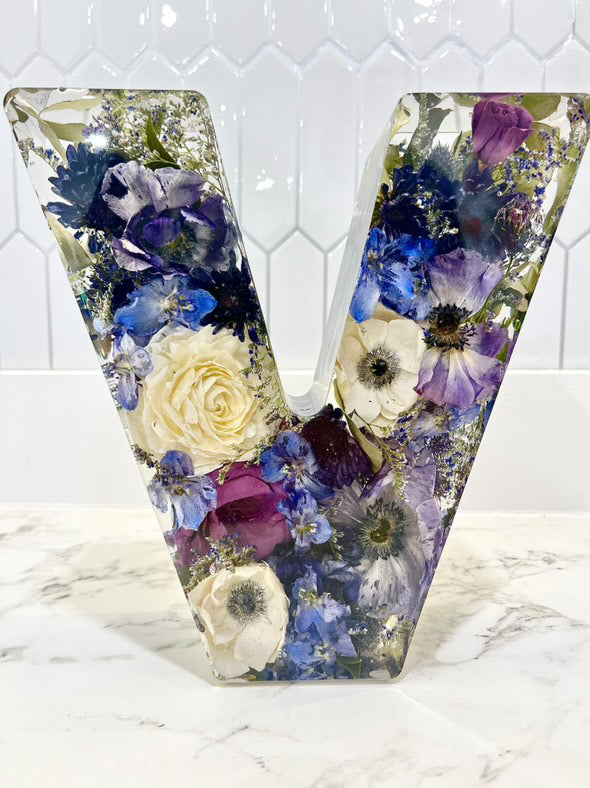 9" Tall - 3" Deep Alphabet Letter Silicone Molds