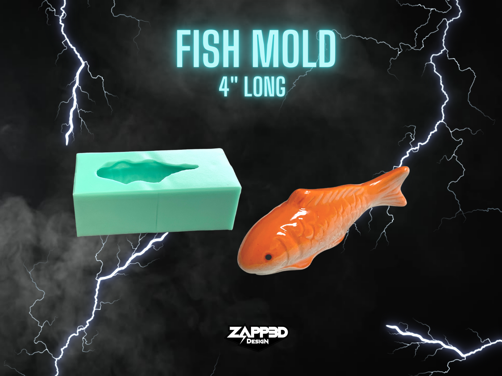 Fish Silicone Mold, Fish Mold for Resin