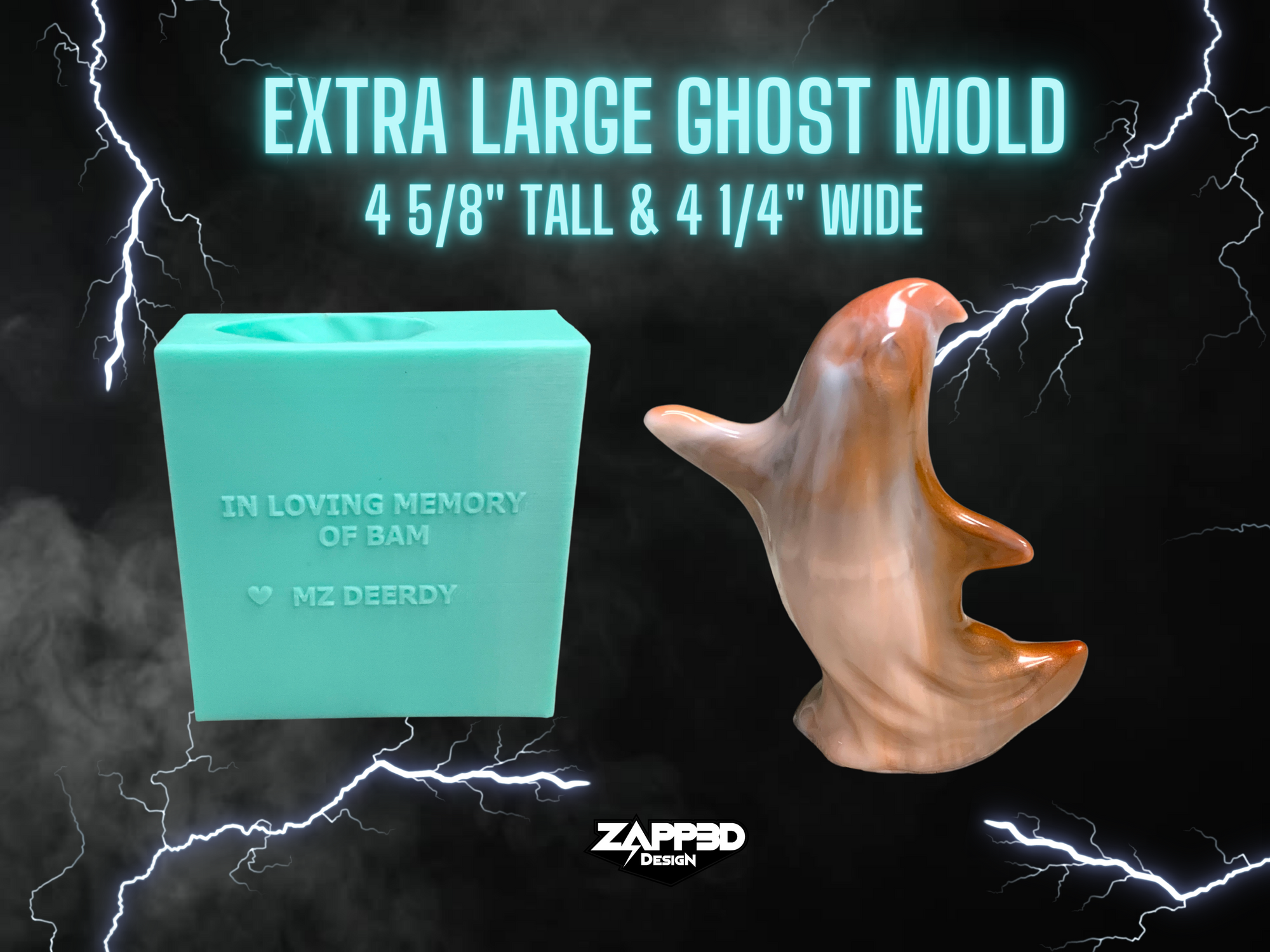 Ghost Mold, Large Ghost Mold, Ghost Mold for Resin, Halloween Mold, Spooky Mold, Fall Mold, 3D Molds for Resin, Ghost Silicone Mold