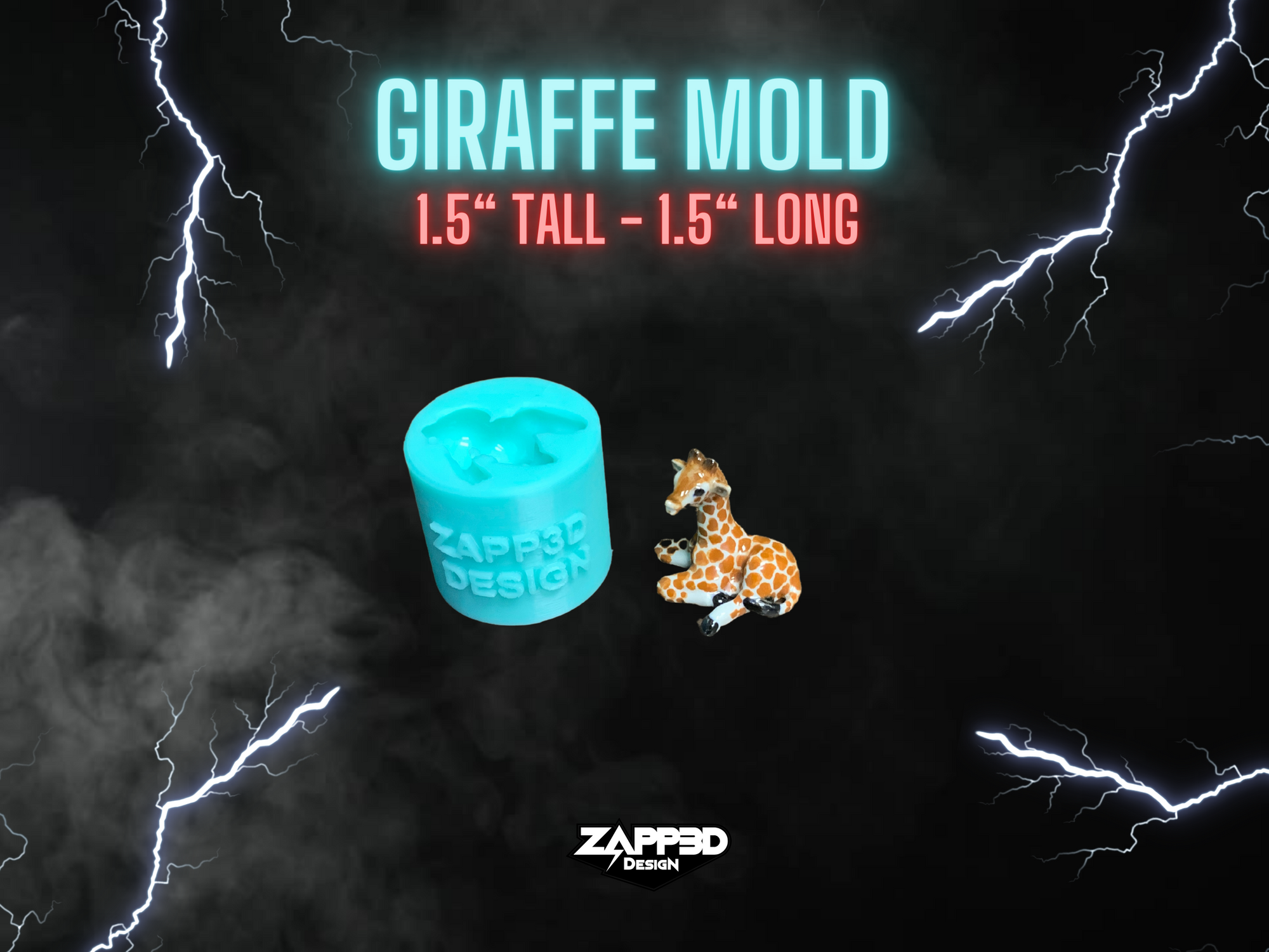 Giraffe Mold, 3D Resin Molds, Animal Mold