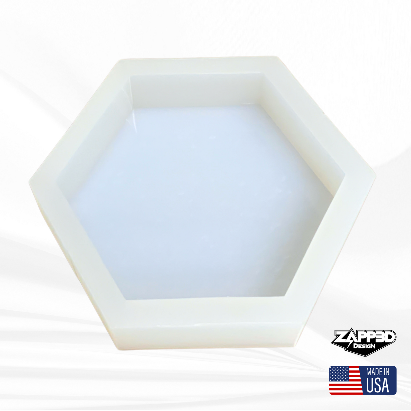 4" X 4.75" X 1" Hexagon Coaster Mold