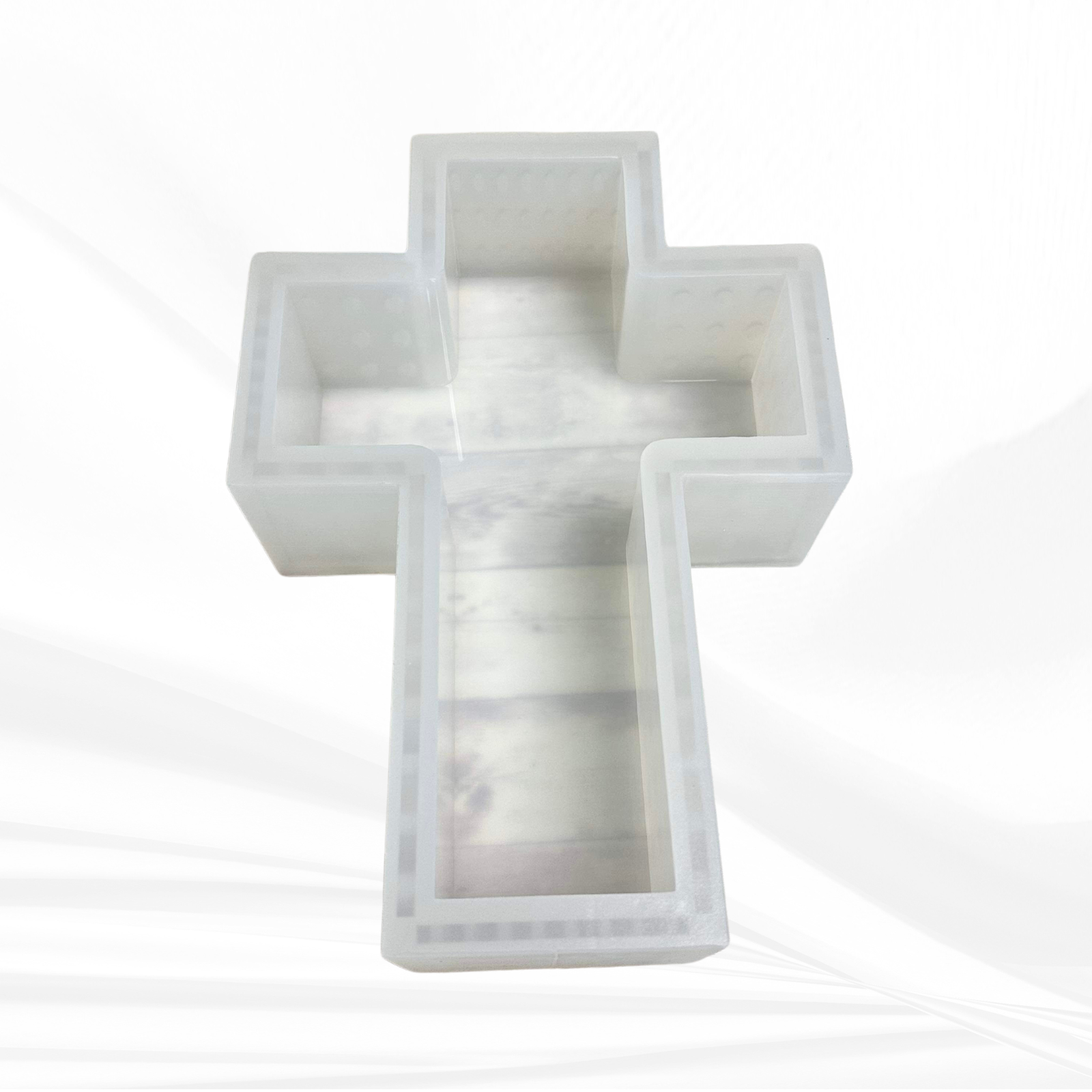Imperfect Mold, "B" Grade - 12”x 8”x 3” Deep Cross Silicone Mold