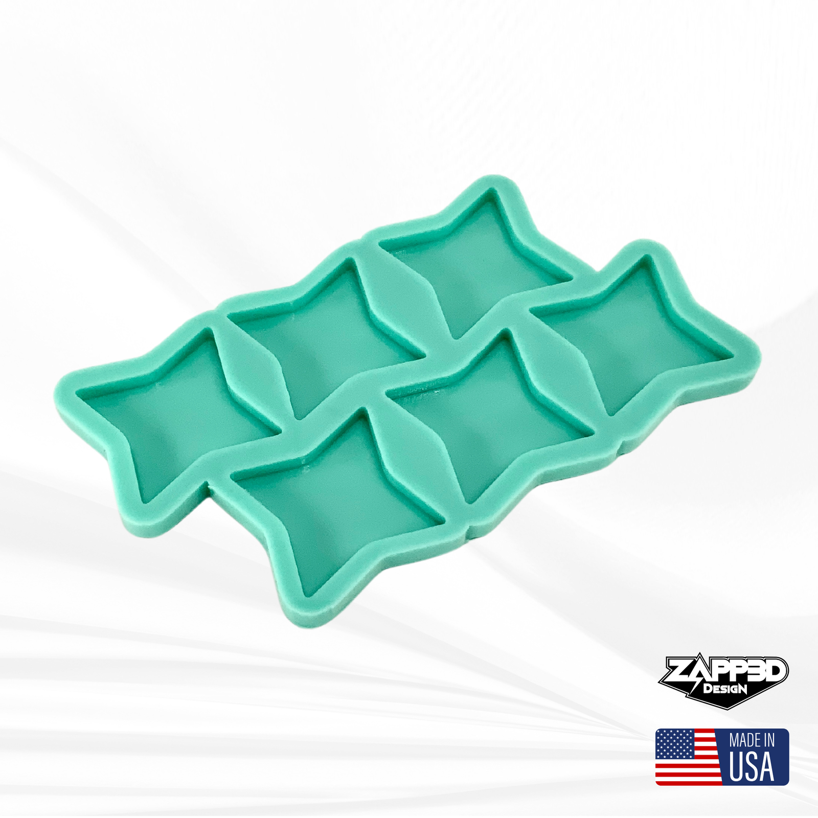 Ninja Star Mold | 2.5”x2.5”x.25” | Keychain Mold, Magnet Mold, Hair Clip Mold