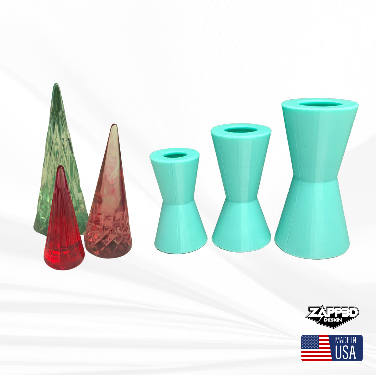 Ring Holder Mold, Cone Mold for Resin | 3 Sizes |