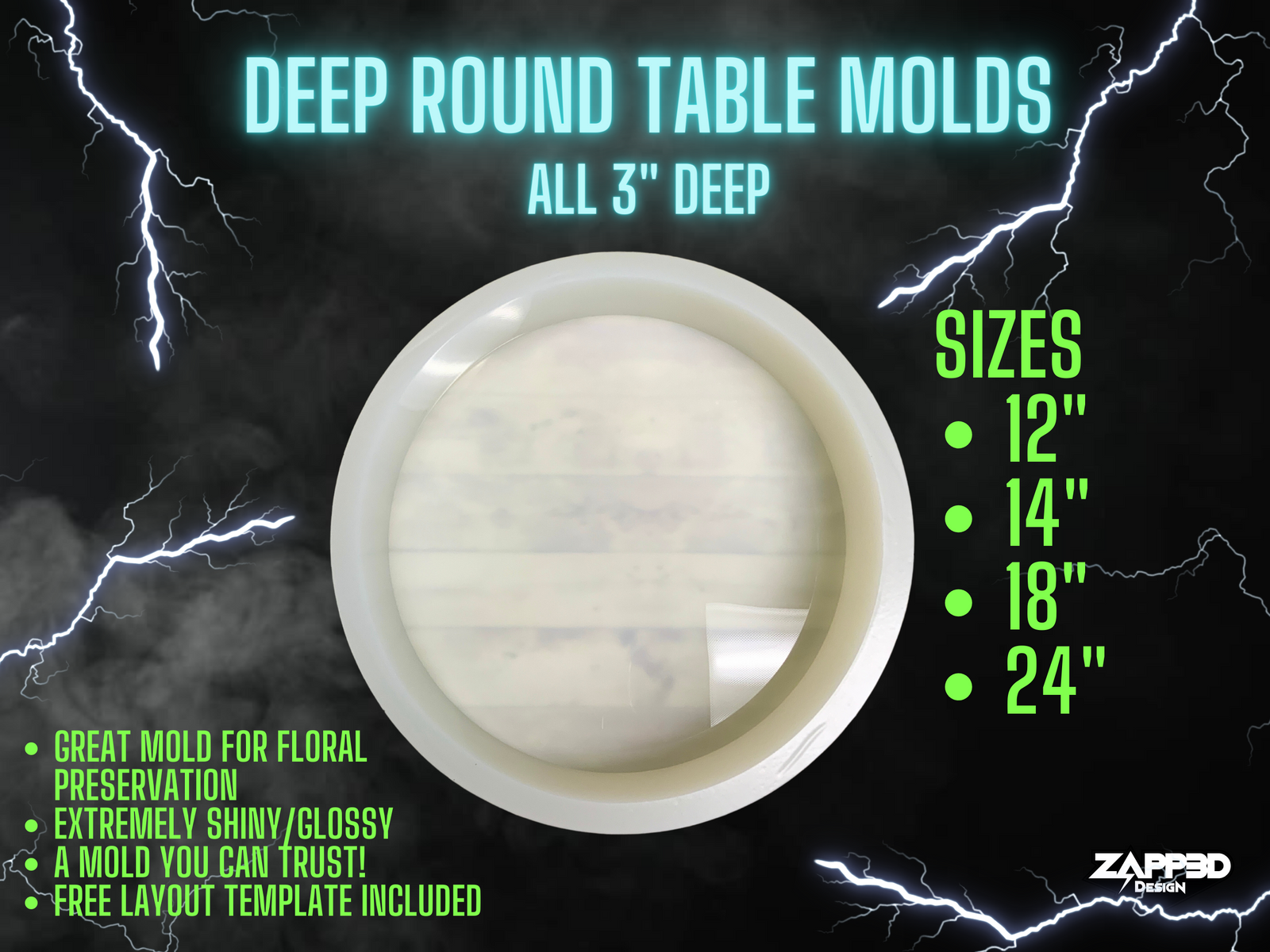 Deep Round Mold | 4 Sizes |