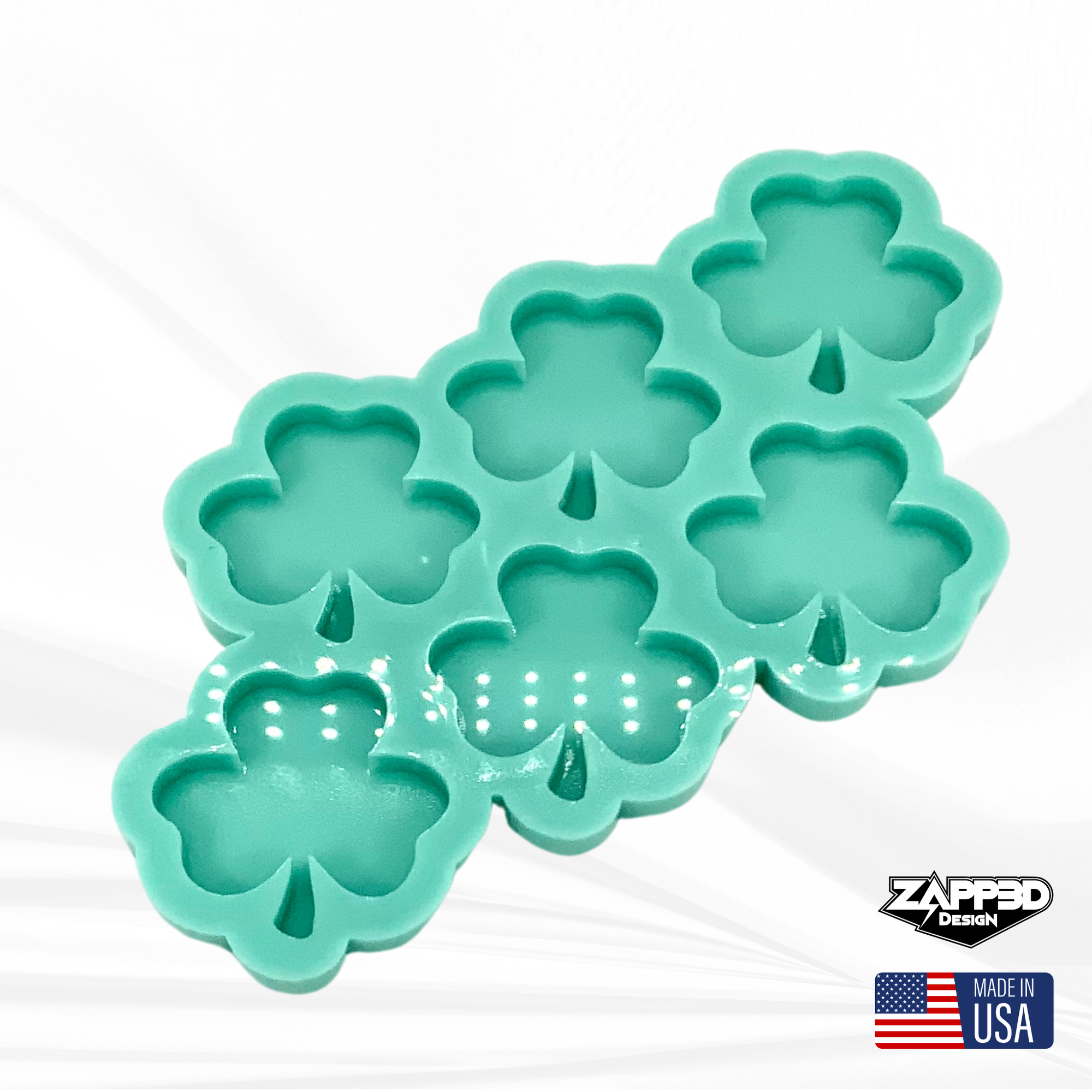 Shamrock Mold | 2"x2"x.25" | Magnet Mold, Keychain Mold, St. Patrick's Day