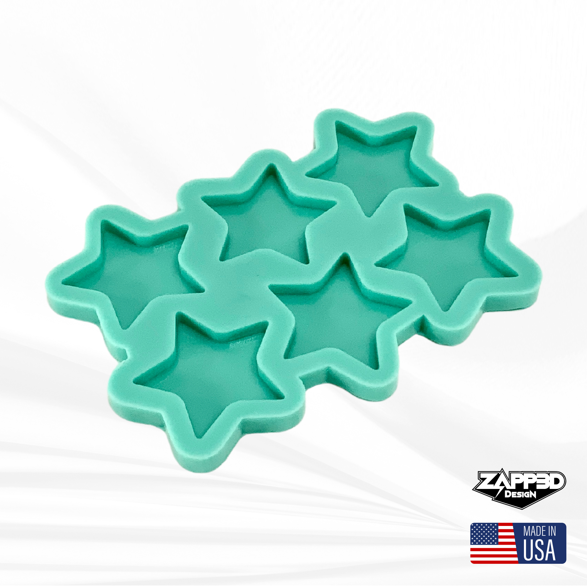 Star Mold | 2”x2”x.25” | Keychain Mold, Magnet Mold, Hair Clip Mold, Earring Mold |