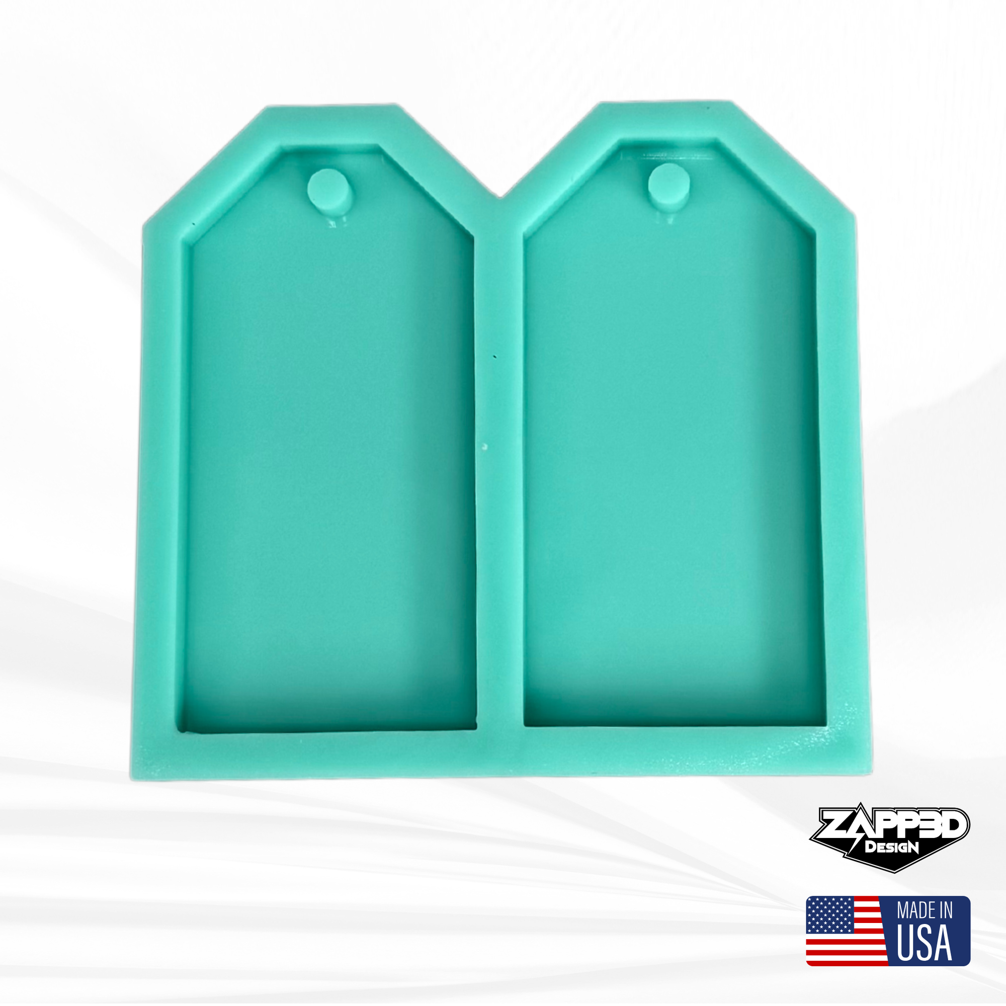 Tag Silicone Mold | 2 Sizes | Ornament Mold, Small Sign Mold, Keychain Mold