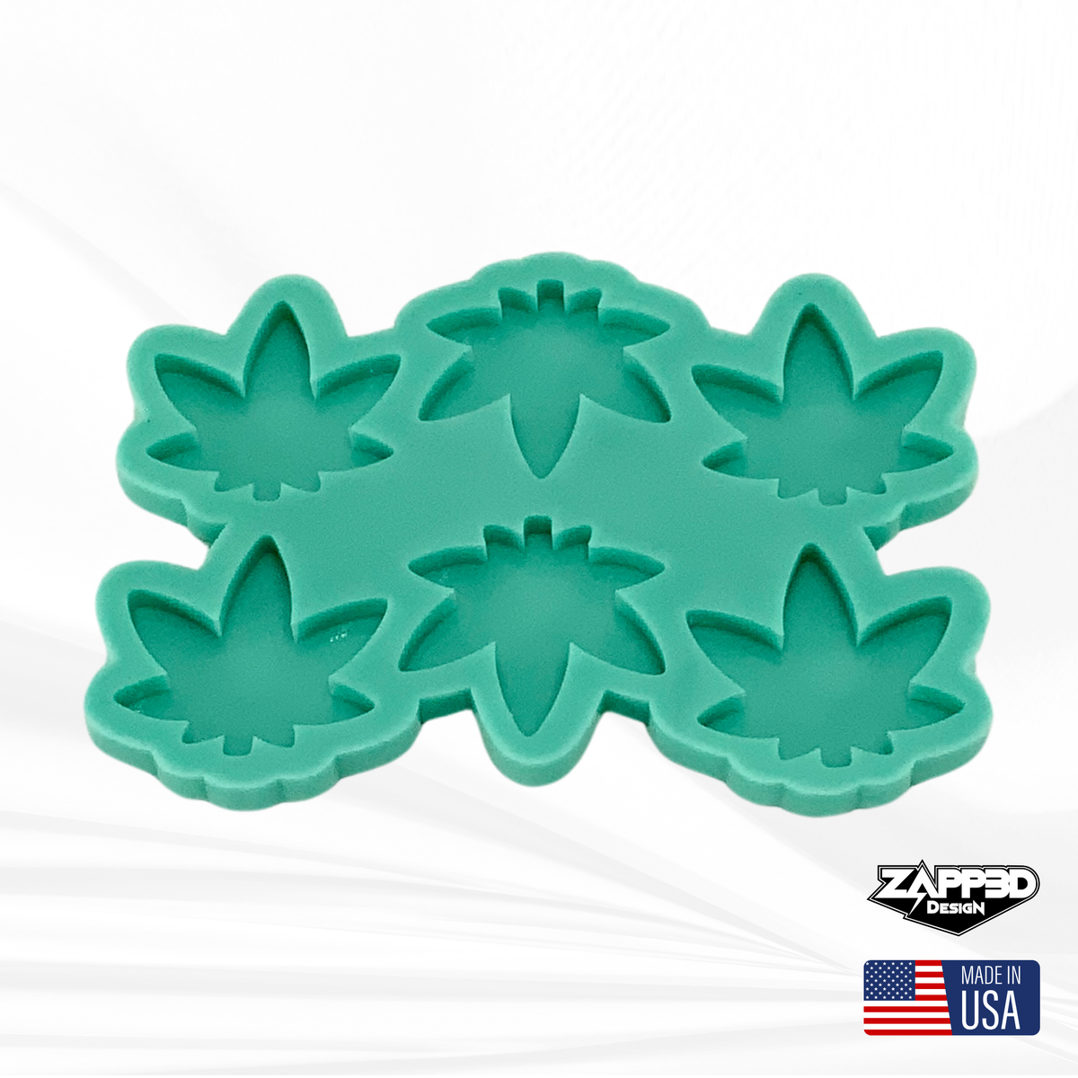 Pot Leaf Mold | 1.875” x 1.875” x .25” | Weed Mold, Keychain Mold, Magnet Mold