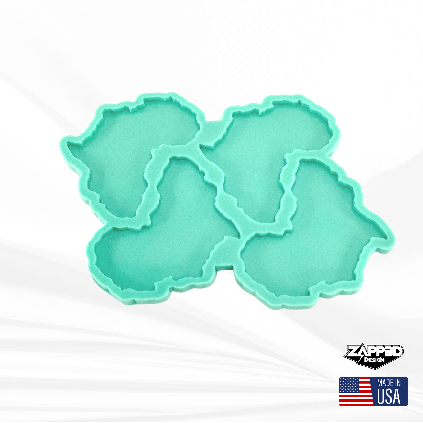 Africa Coaster Set Silicone Mold | 4" X 4" |
