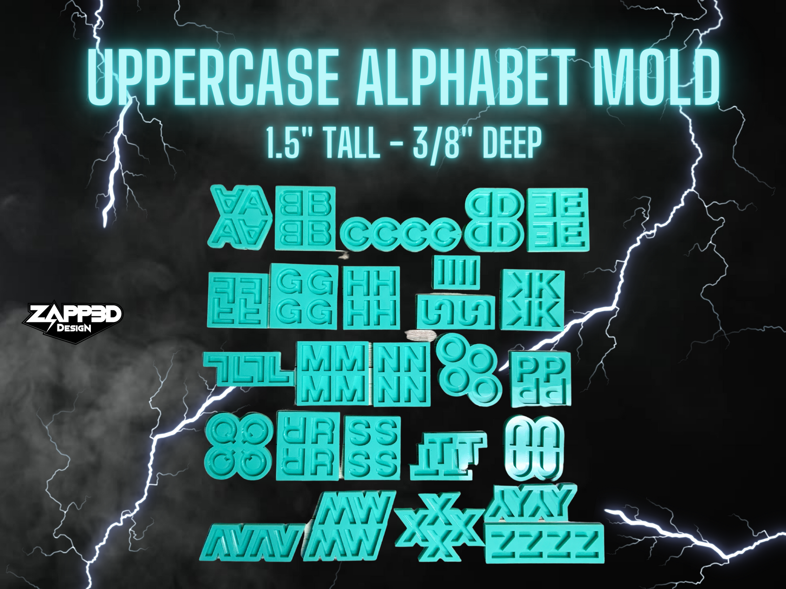 Reversed Alphabet Mold