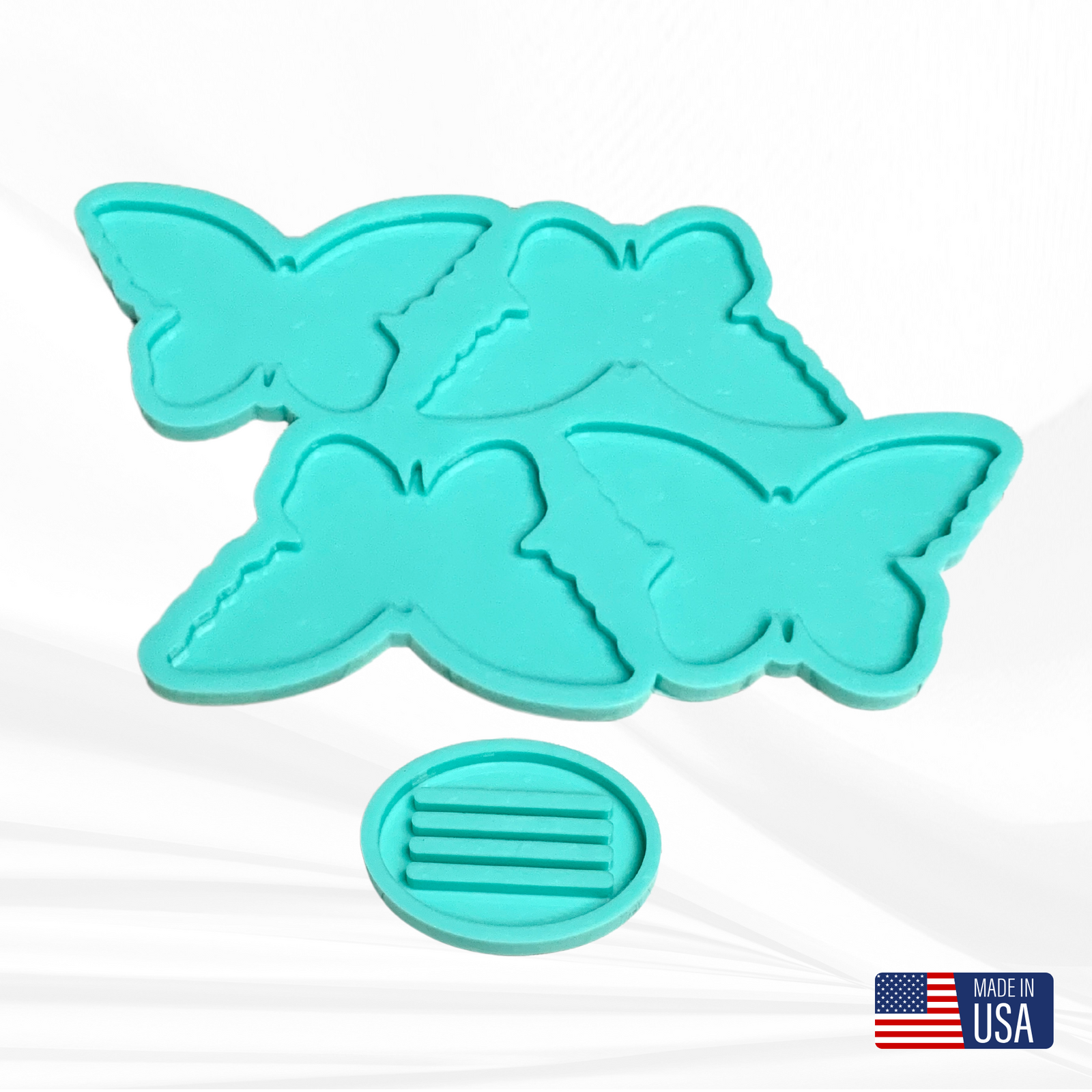 Butterfly Coaster Mold | 4.75"x 2.75" | Coaster Mold Set