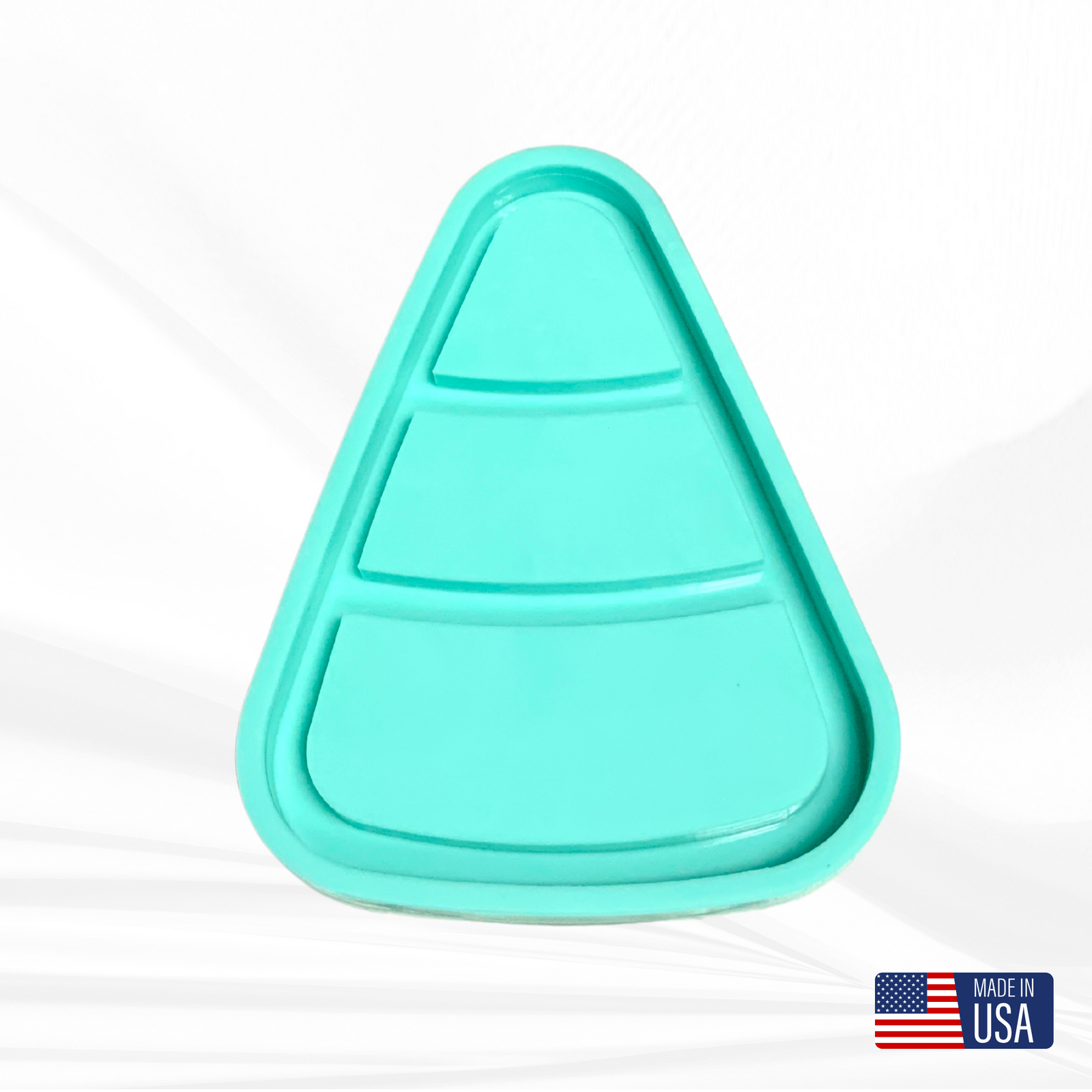 Candy Corn Tray Silicone Mold | 8”x 6” |Halloween Mold, Spooky Mold