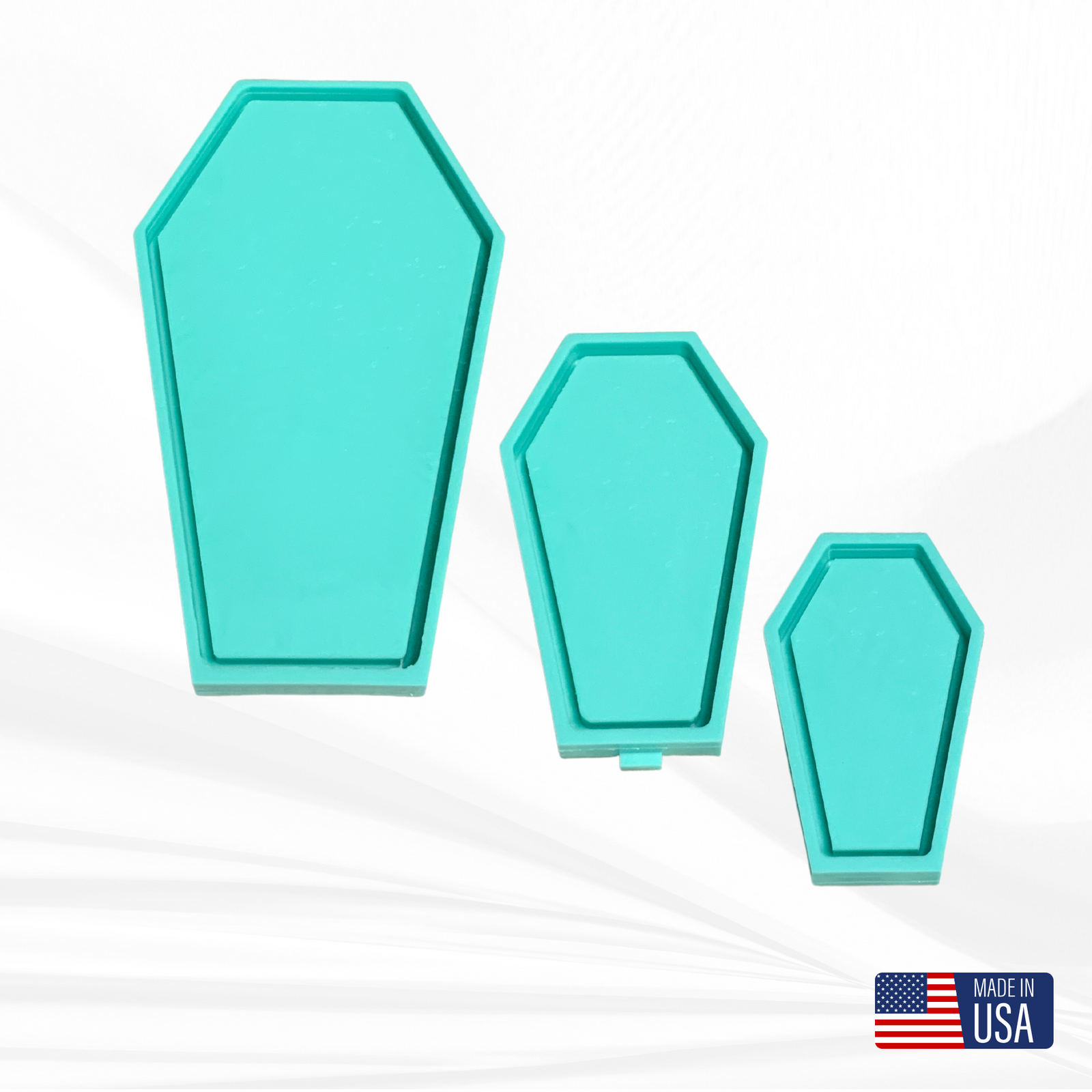 Coffin Tray Silicone Mold | Sizes - 4"x7", 5"x9", 7"x13" |