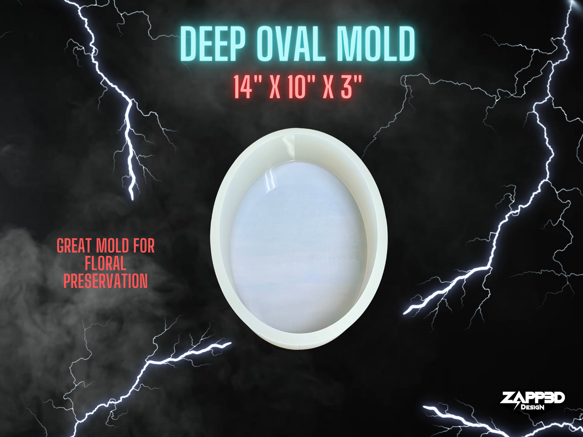 Deep Oval Mold | 14&quot; x10&quot; x 3&quot; |