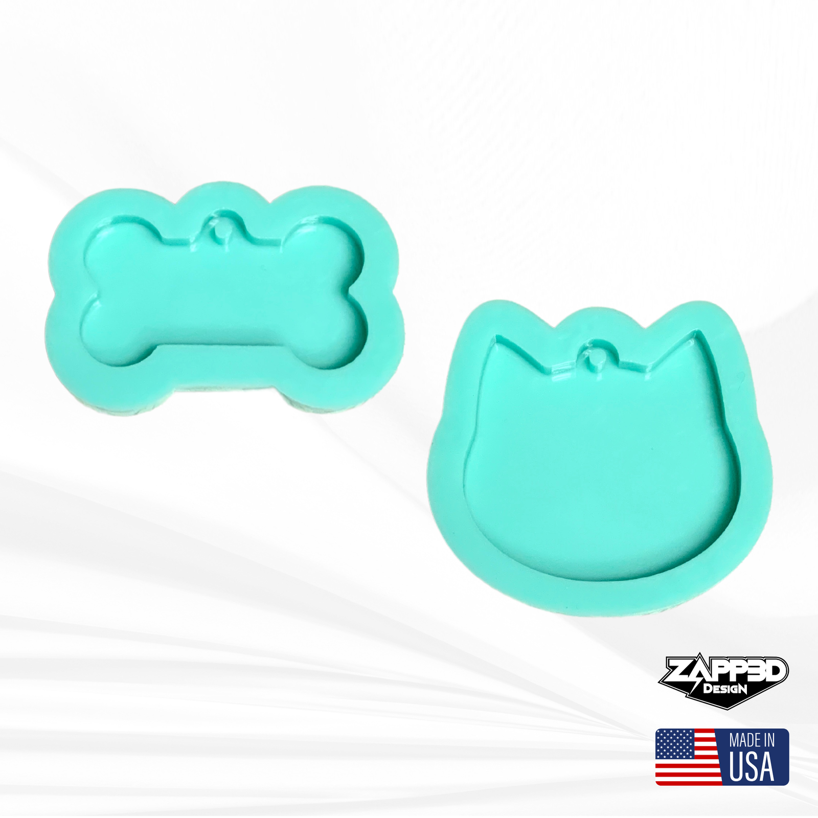Dog Bone Mold, Cat Head Mold, Pet Tag Molds, Keychain Mold