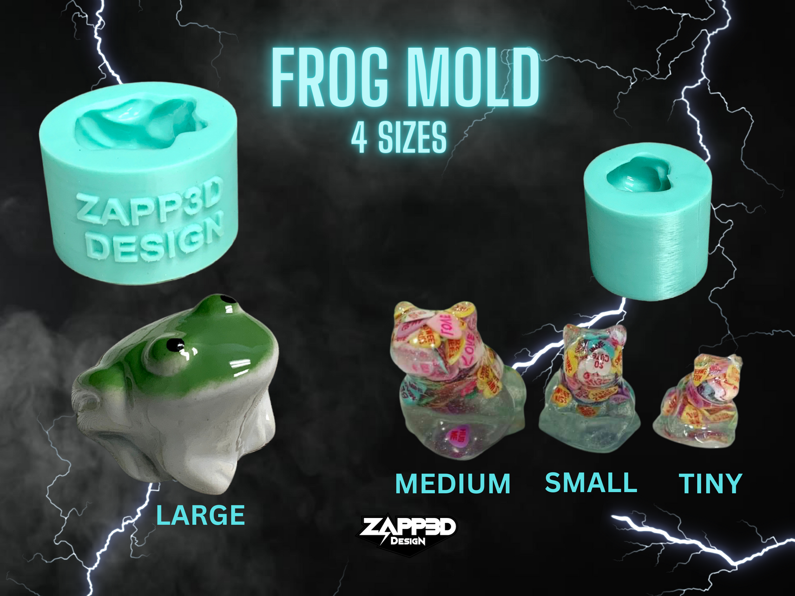 Frog Silicone Mold | 4 Sizes |