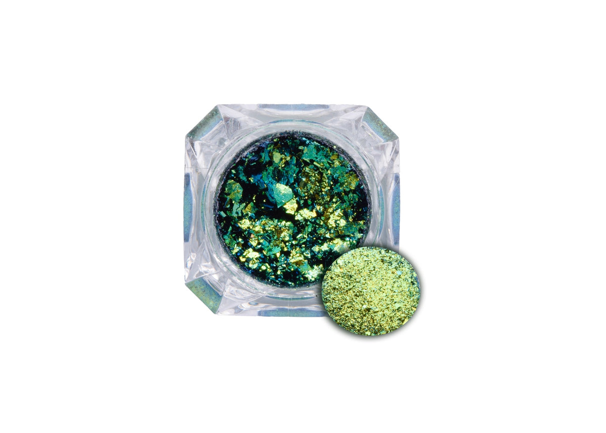 Hanafubuki Ultrashift Blue Yellow Chameleon Flakes