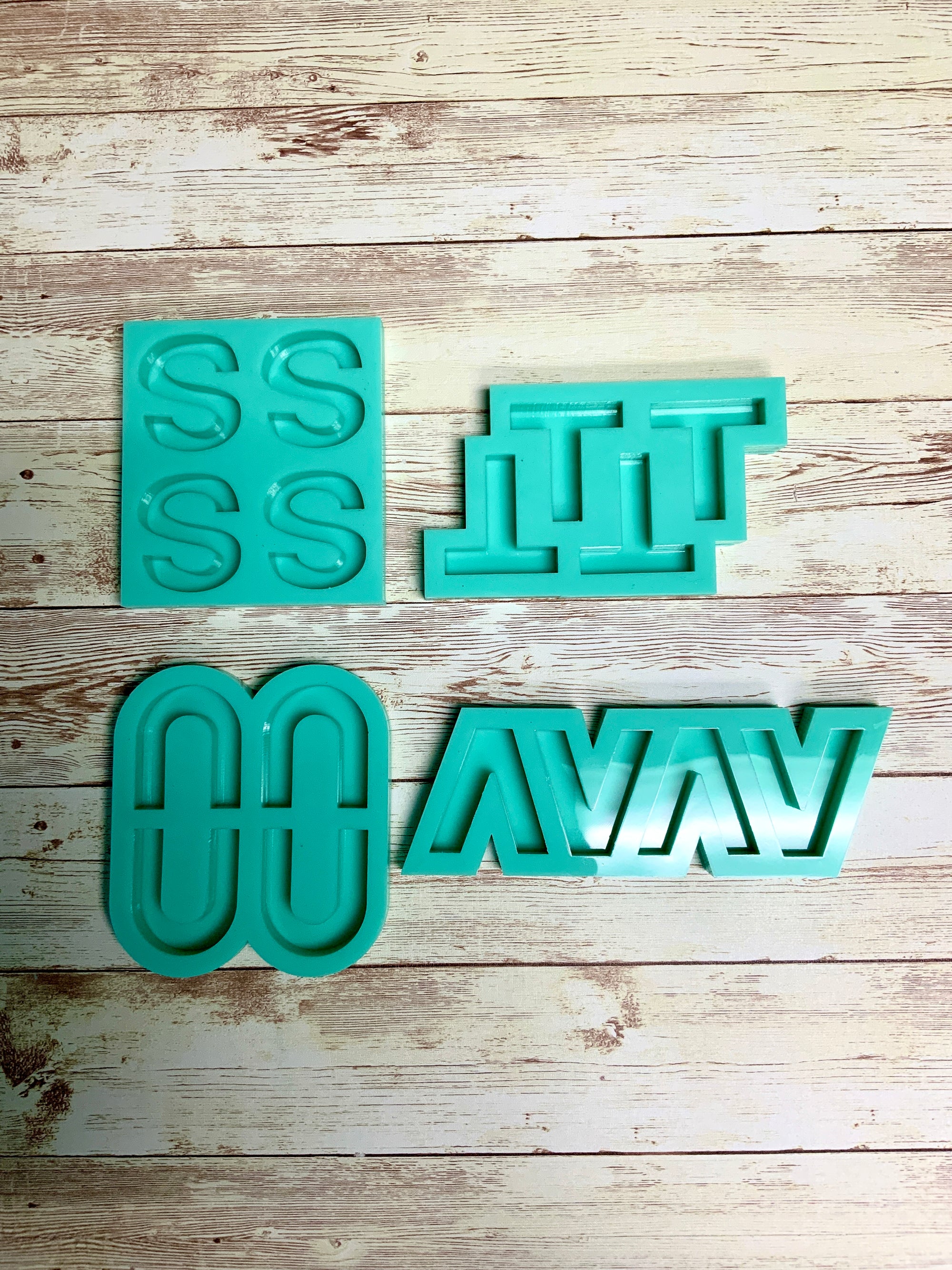 Alphabet Mold | Full Reverse | Uppercase Alphabet Mold, Keychain Mold, Magnet Mold