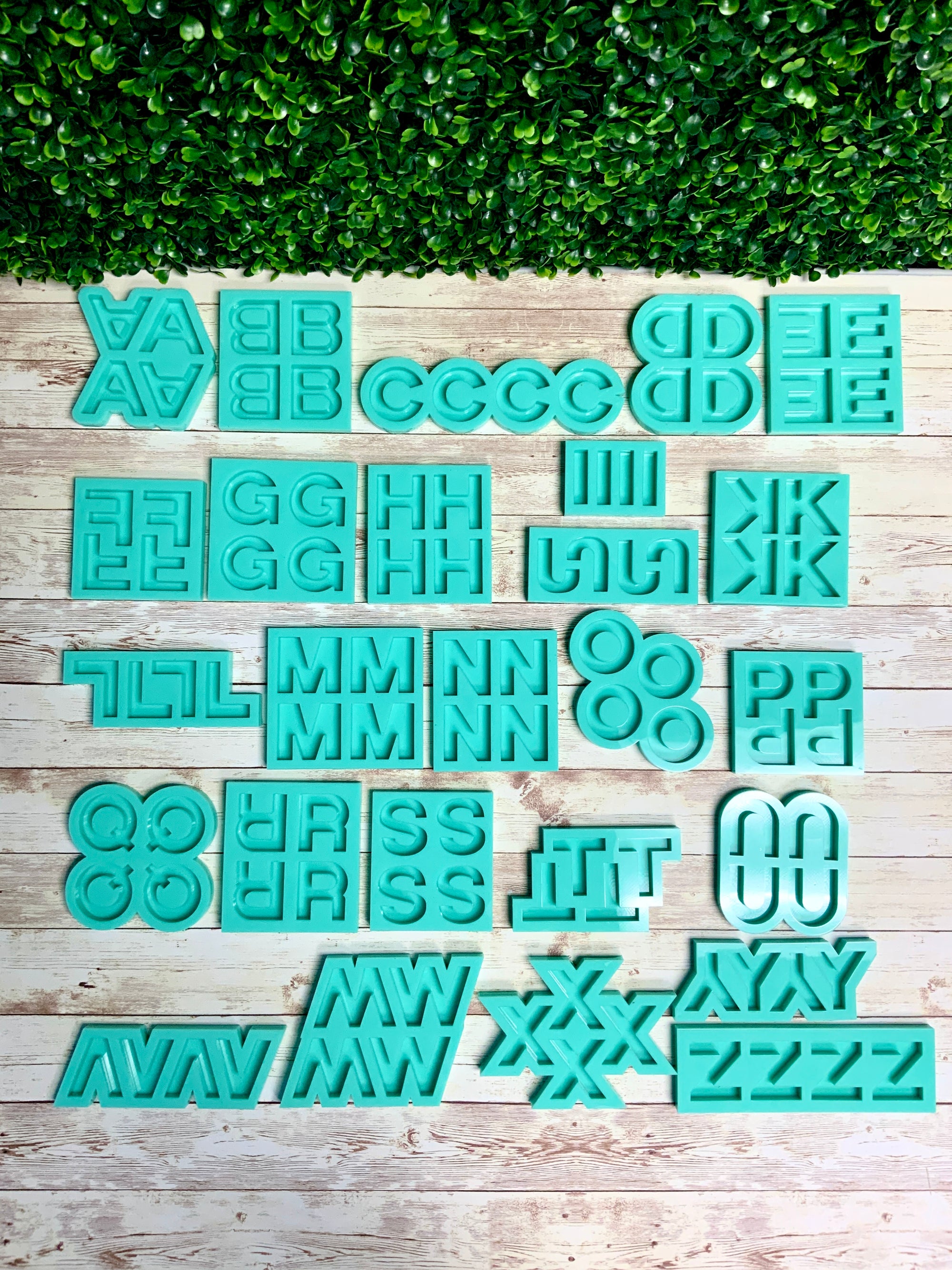 Alphabet Mold | Full Reverse | Uppercase Alphabet Mold, Keychain Mold, Magnet Mold