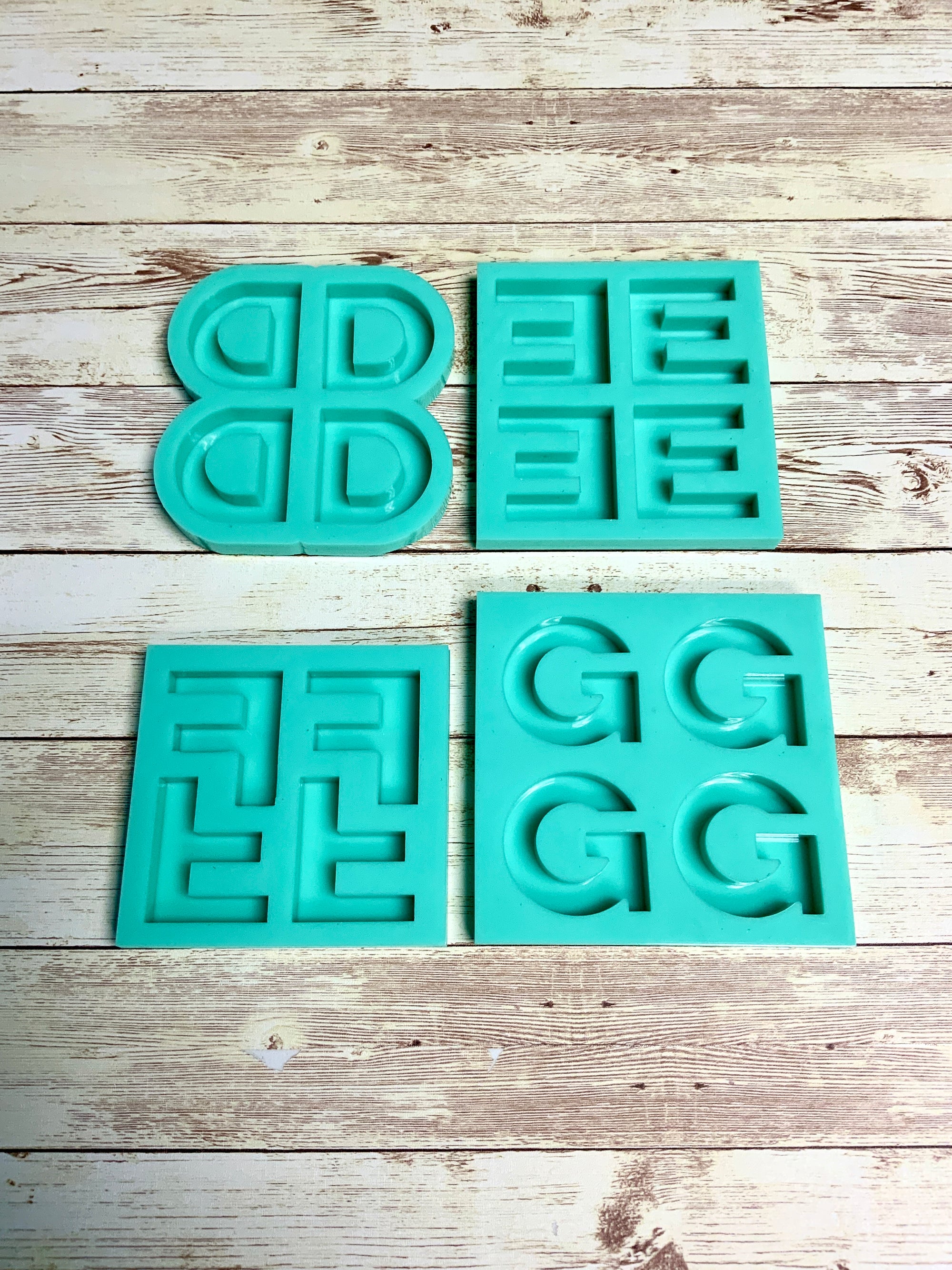 Alphabet Mold | Full Reverse | Uppercase Alphabet Mold, Keychain Mold, Magnet Mold