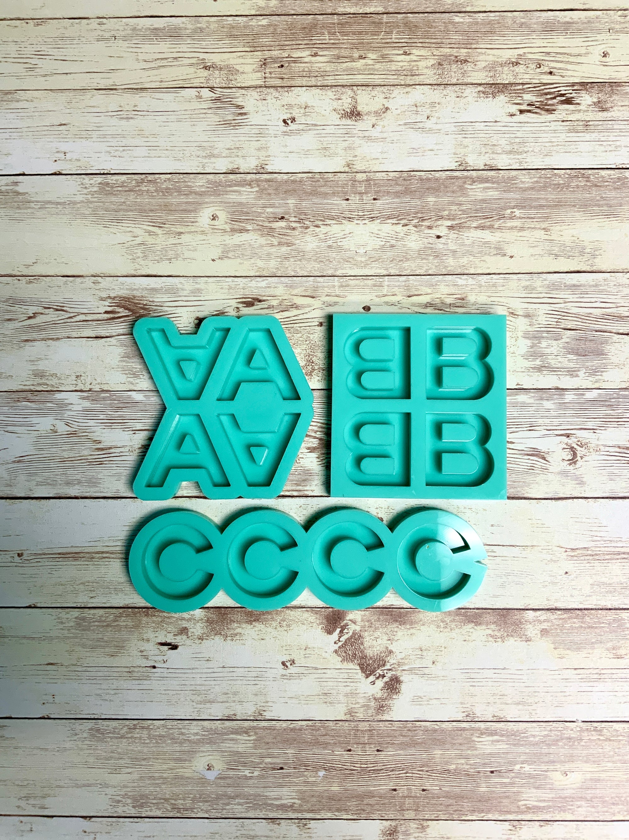 Alphabet Mold | Full Reverse | Uppercase Alphabet Mold, Keychain Mold, Magnet Mold