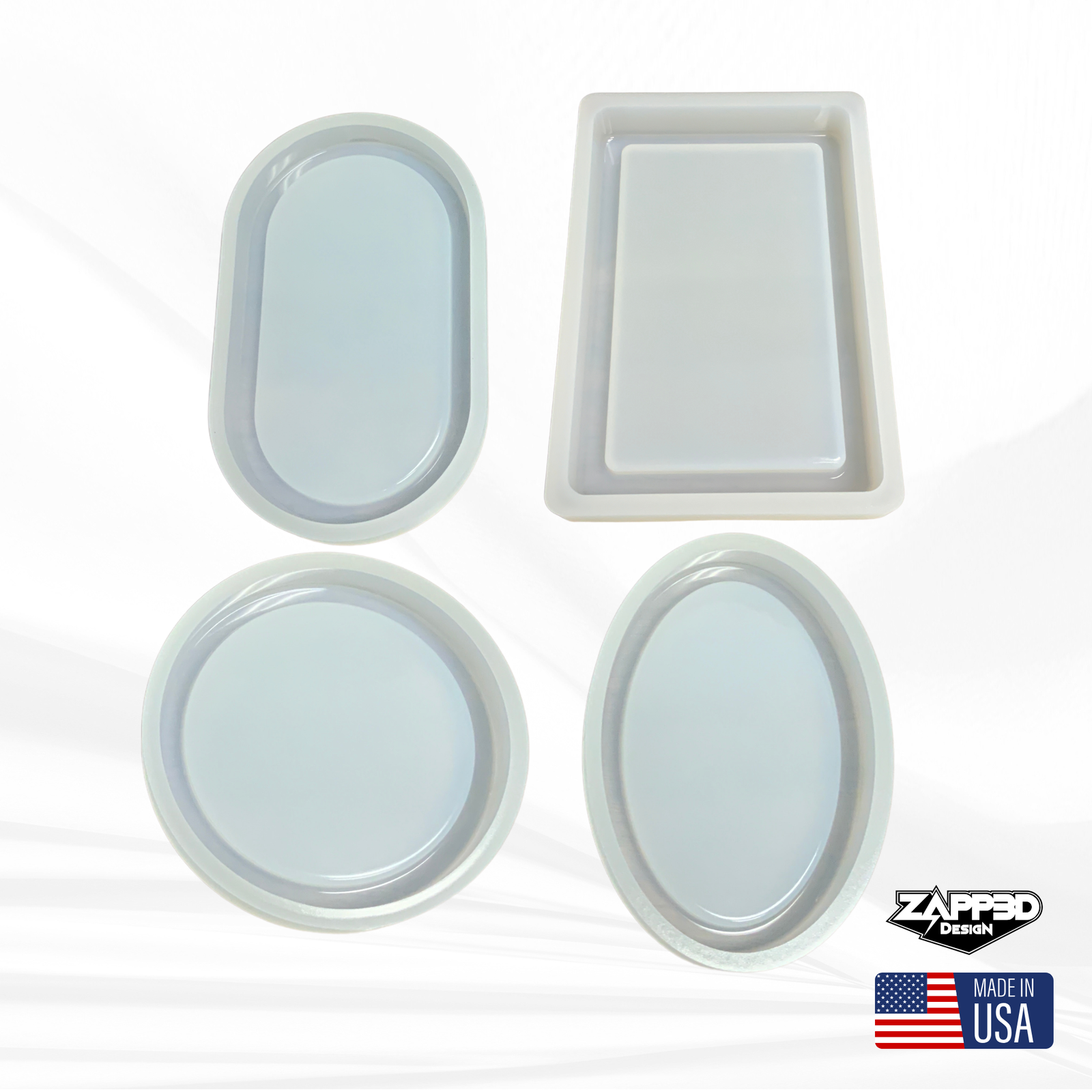 Tray Molds | Rounded Edges | Pill Tray Mold, Oval Tray Mold, Circle Tray Mold, Rectangle Tray Mold