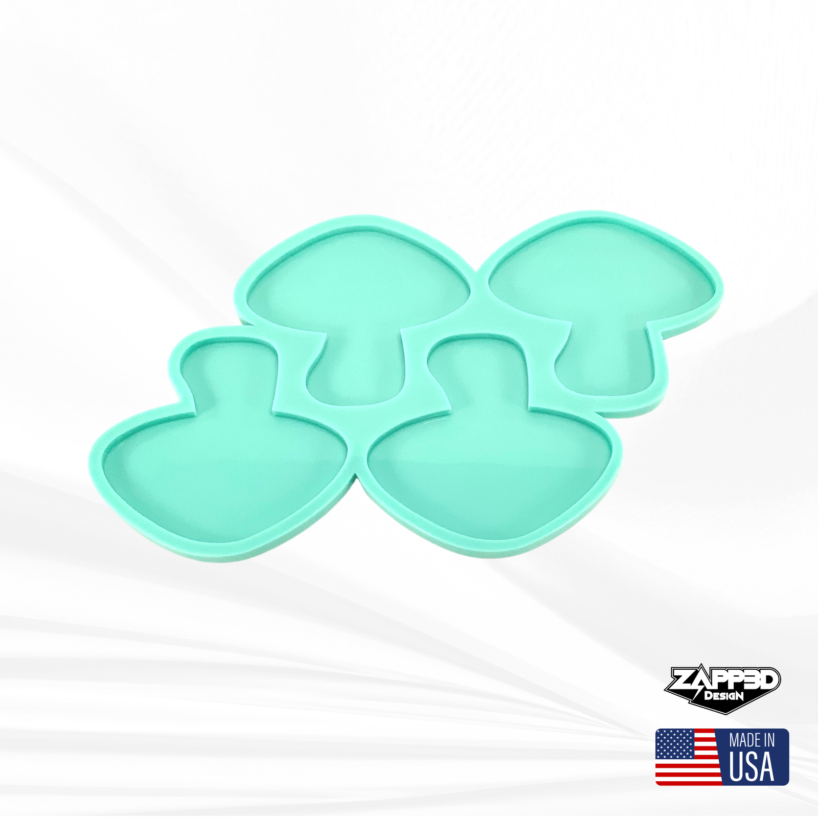 Mushroom Coaster Mold Set, Mushroom Mold