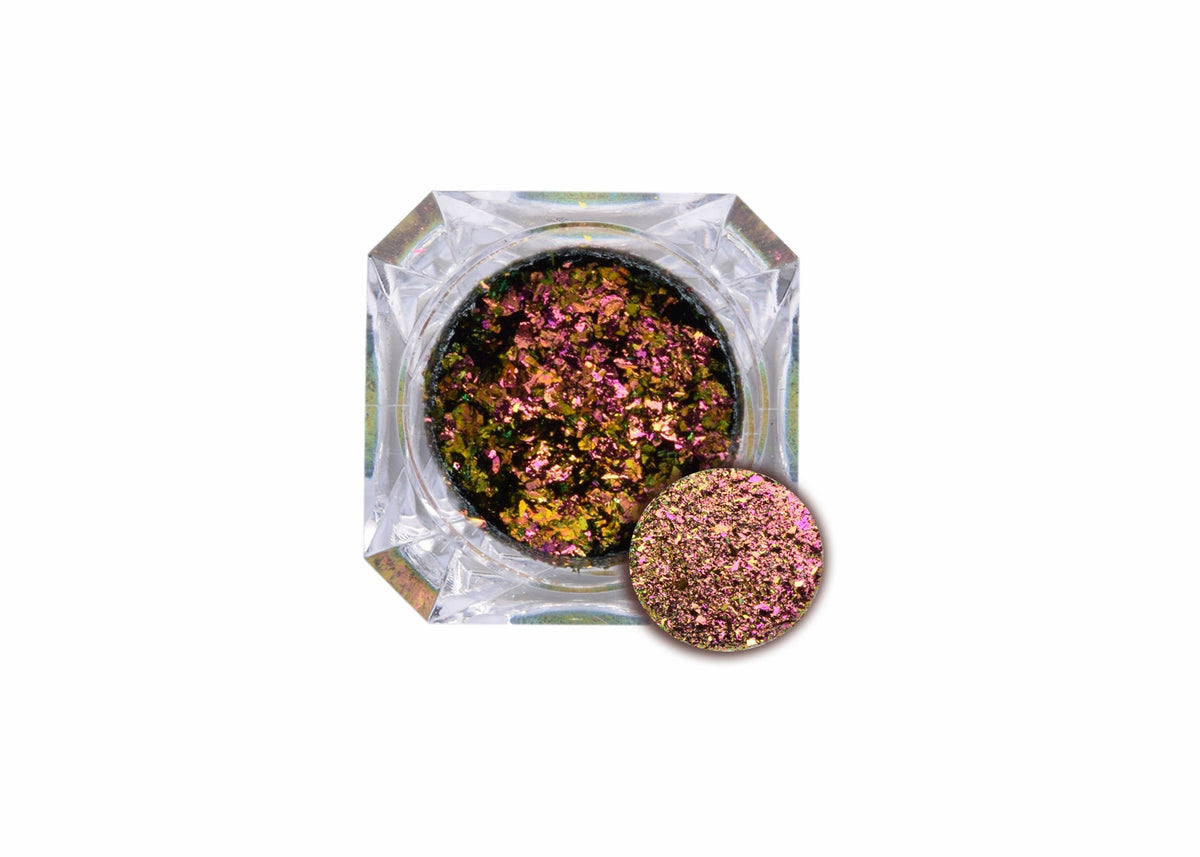 Natsukashi Ultrashift Orange Green Chameleon Flakes