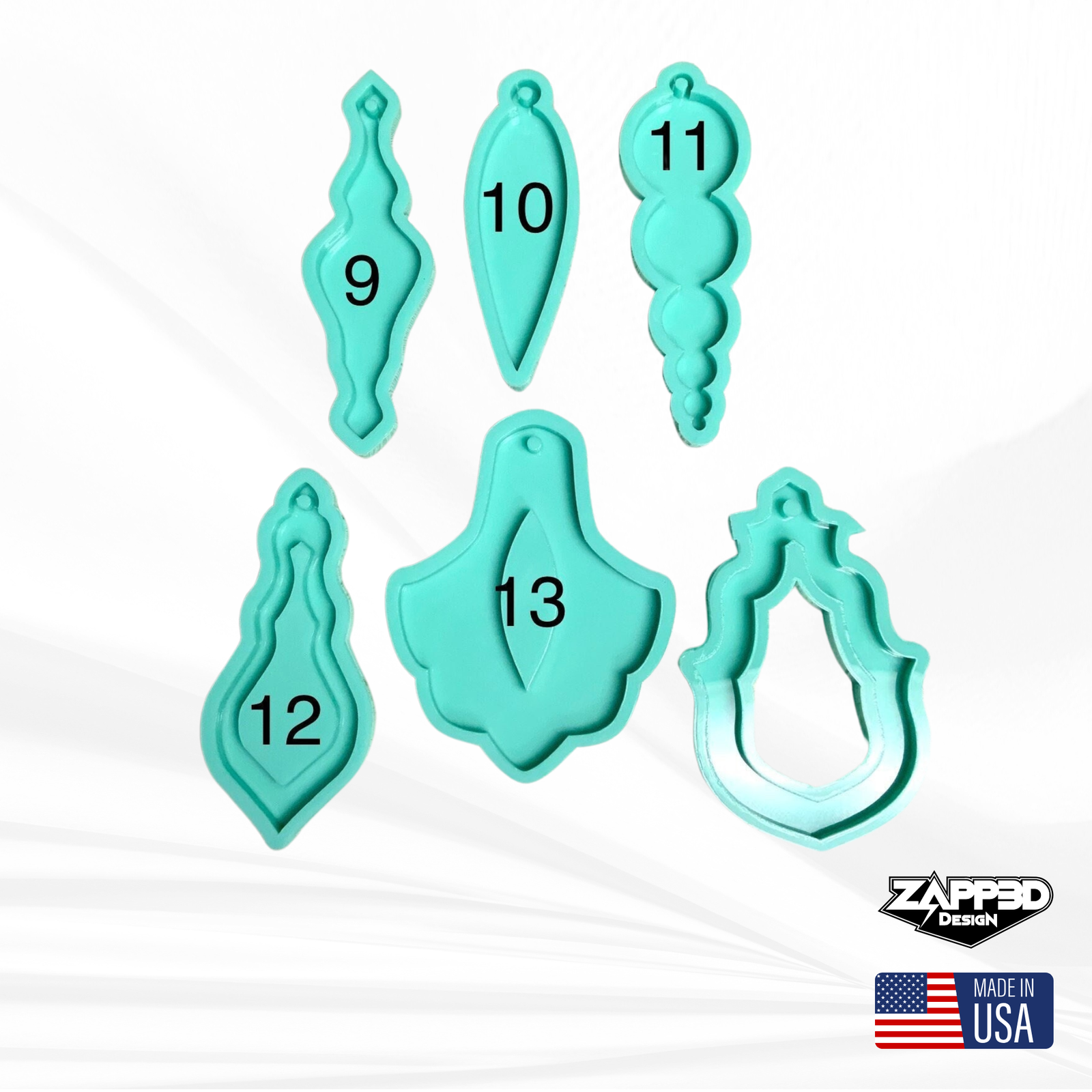 Christmas Ornaments Silicone Mold | 6 Shapes |