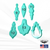 Christmas Ornaments Silicone Mold | 6 Shapes |