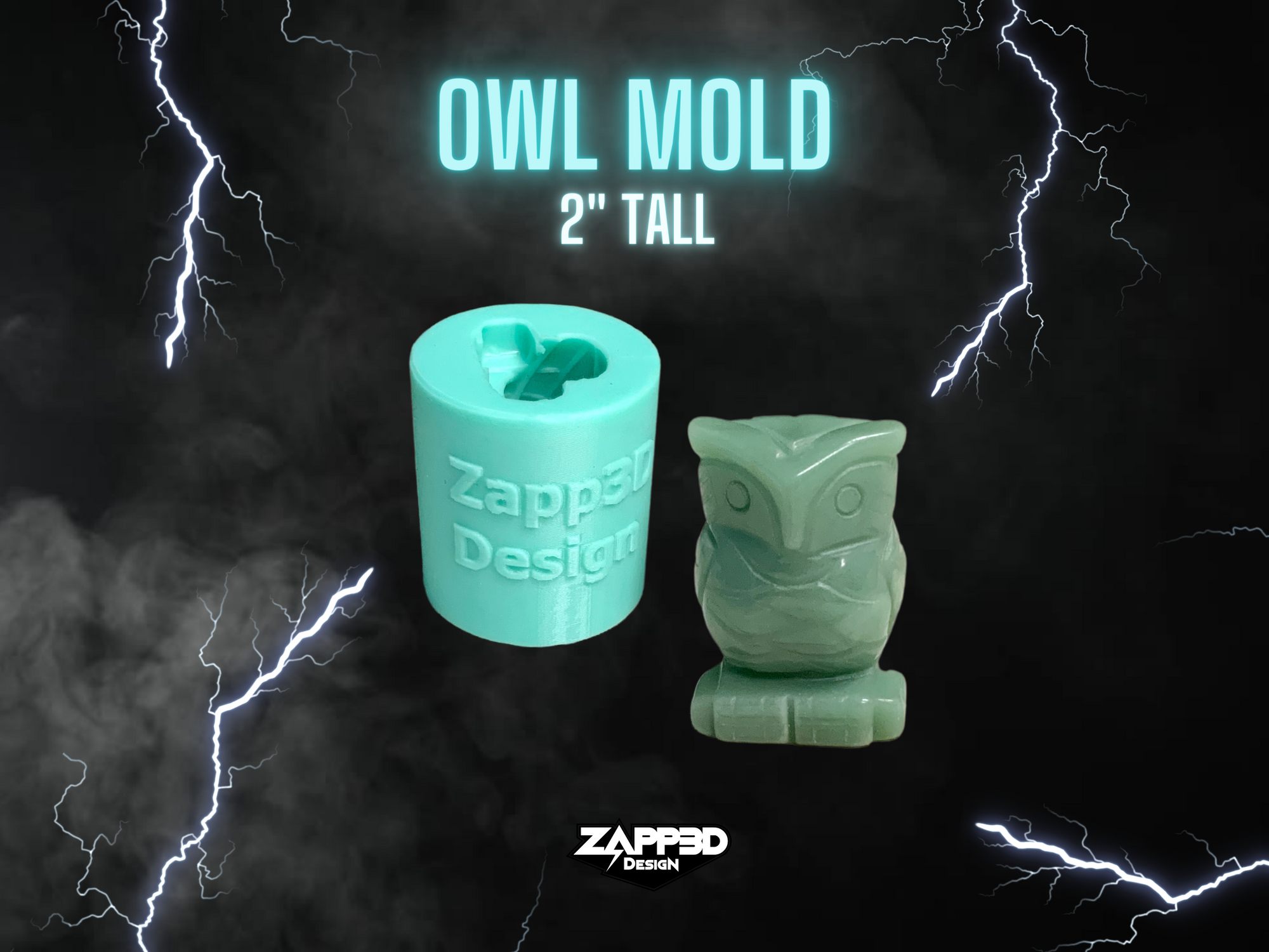 Owl Mold, Owl Mold for Resin, Owl Silicone Mold, Bird Mold, Animal Mold, 3D Mold, Cute Mold