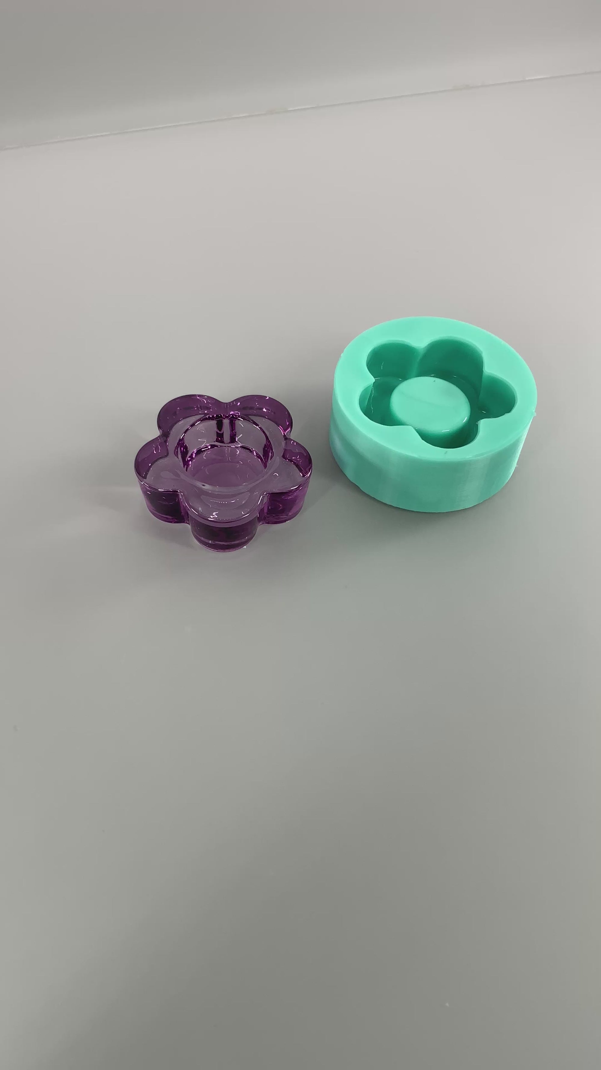 Flower Ring Holder Mold, Ring Holder Mold, Tea Light Holder Mold, Flower Mold