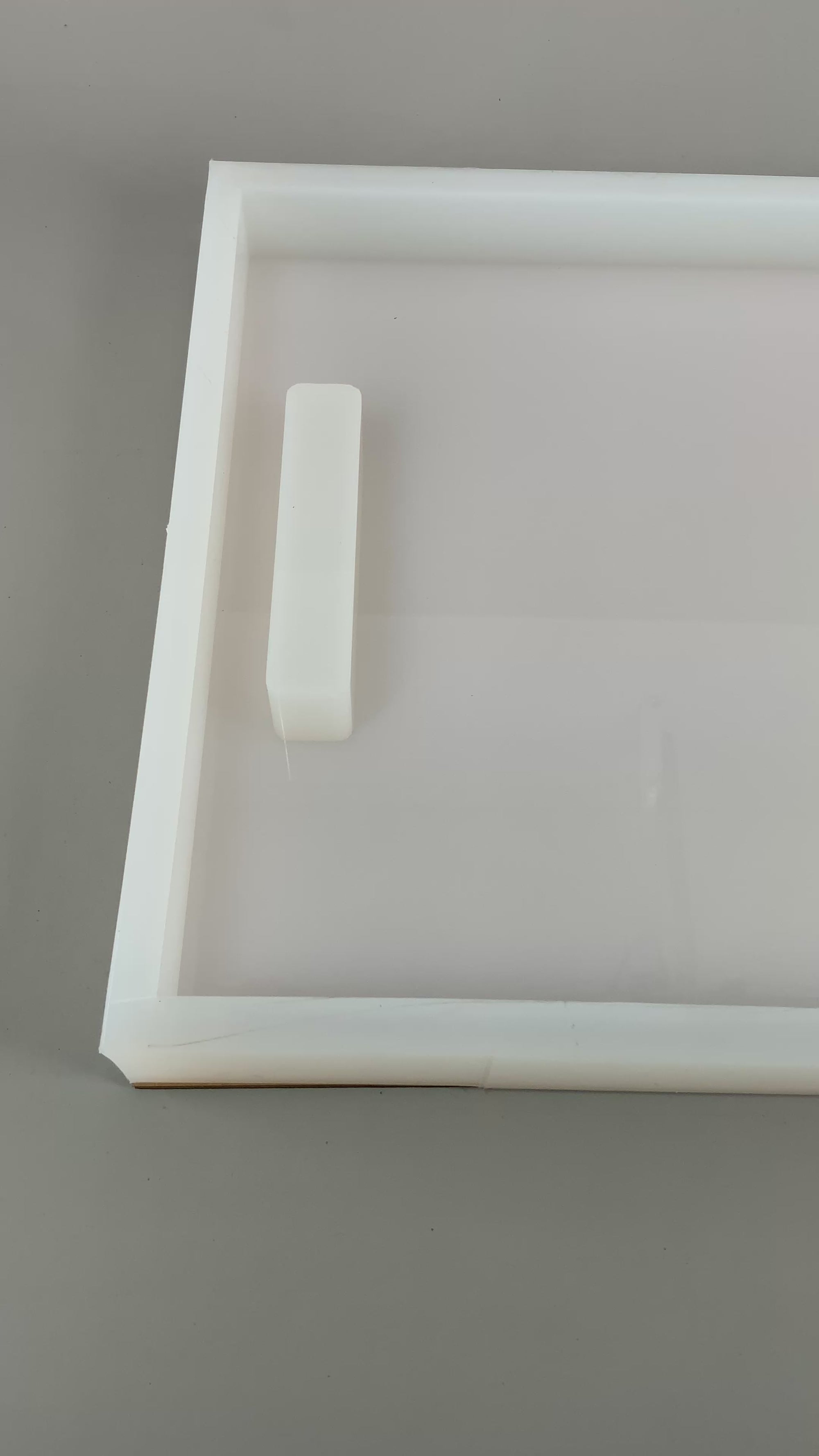 18"x 12"x 1.25" Rectangle Cheese Board Silicone Mold, Dual Handles