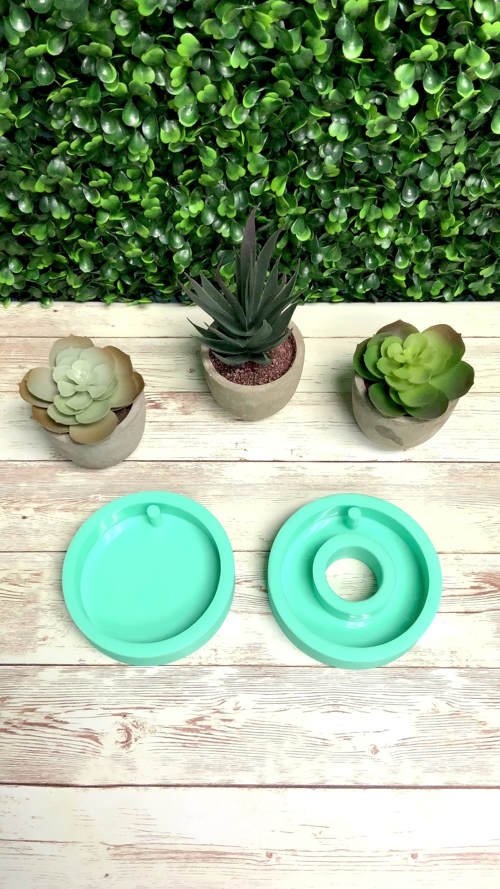 Round Ornament Mold, Donut Ornament Mold, 3/4" Deep,