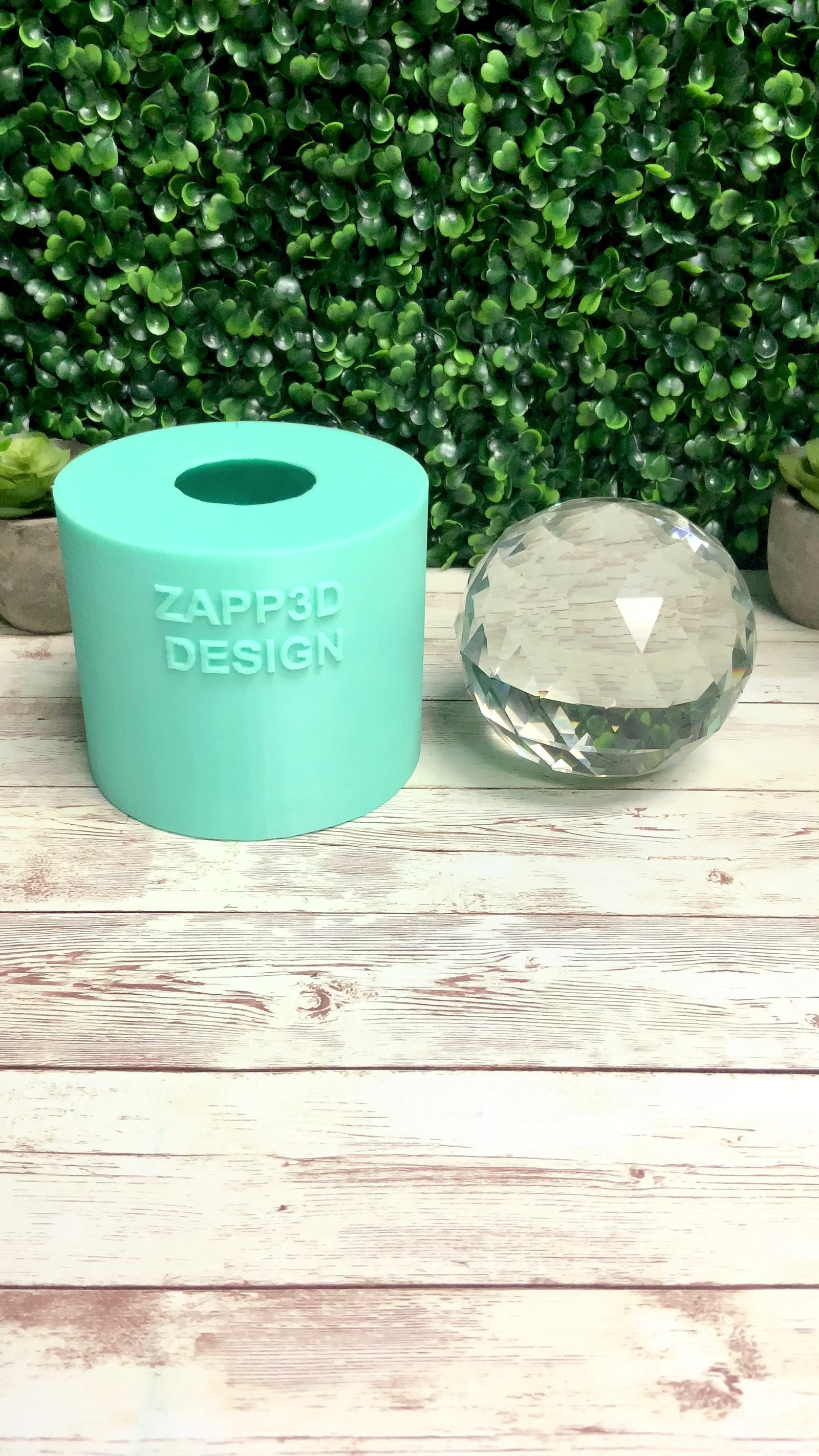 Sphere Silicone Mold, Self Standing, Faceted Mold