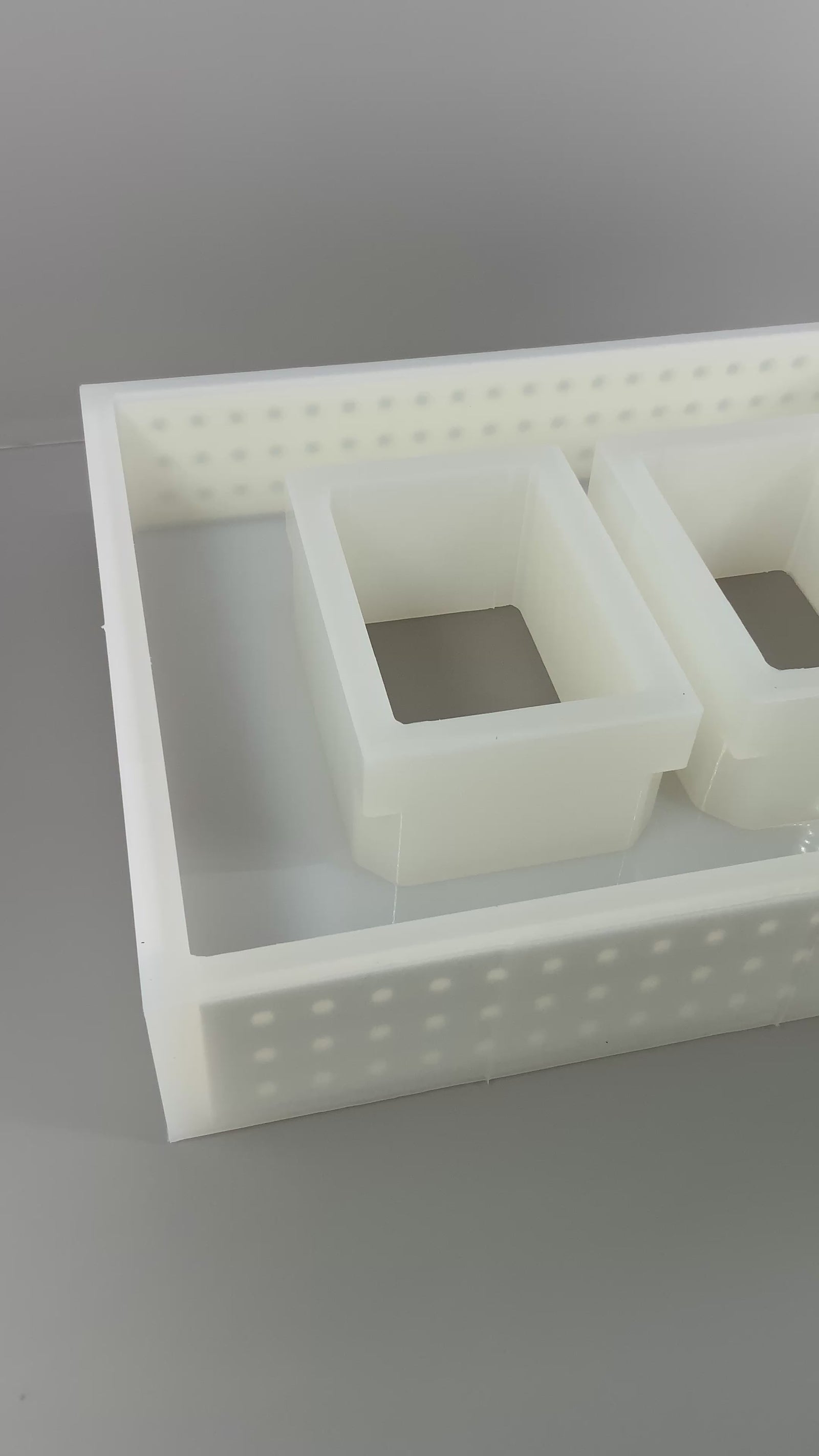 5" x 7" Double Picture Frame Silicone Mold | 3" Deep |