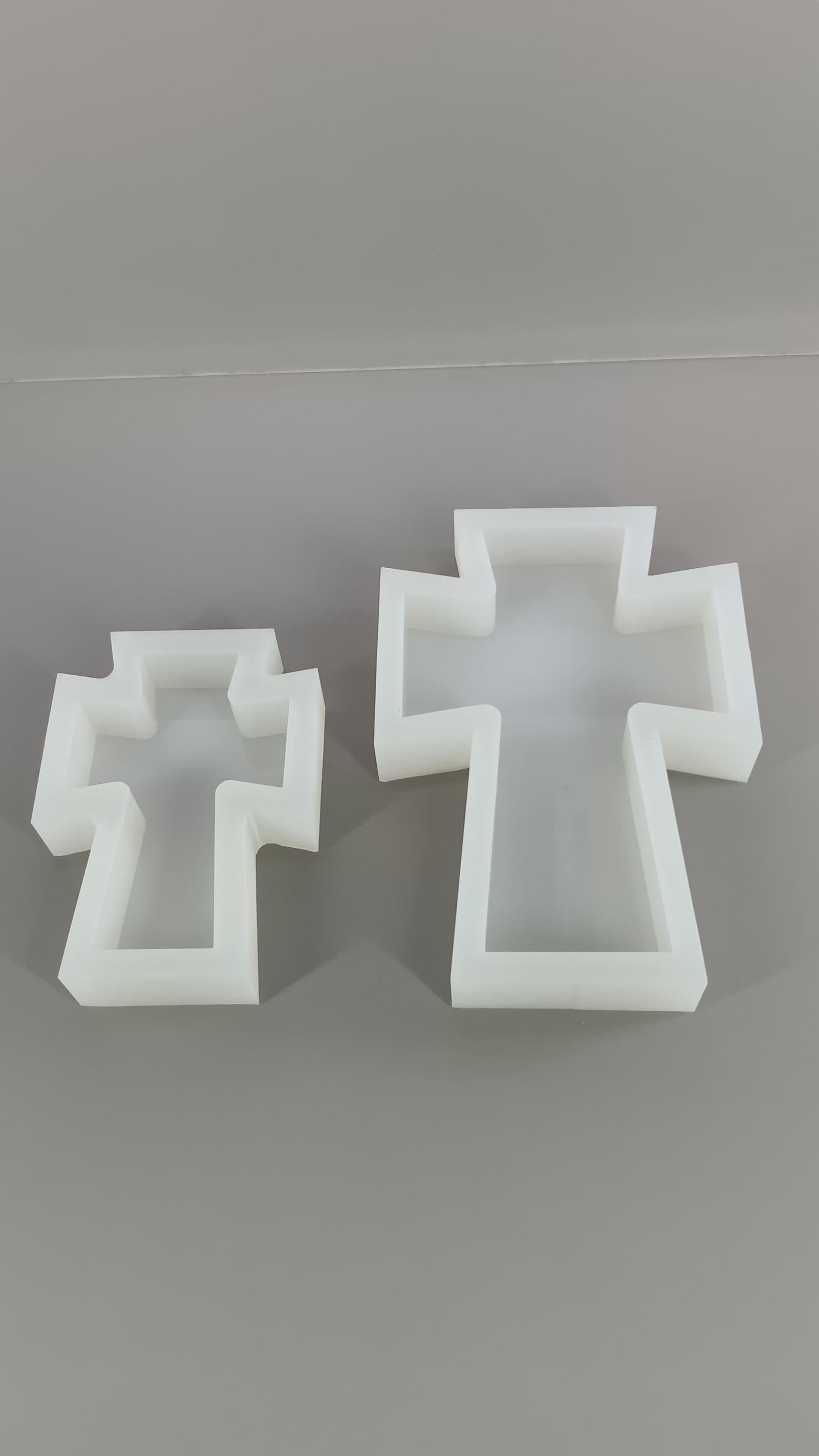 Flared Cross Silicone Mold | 5 Sizes | Cross Mold