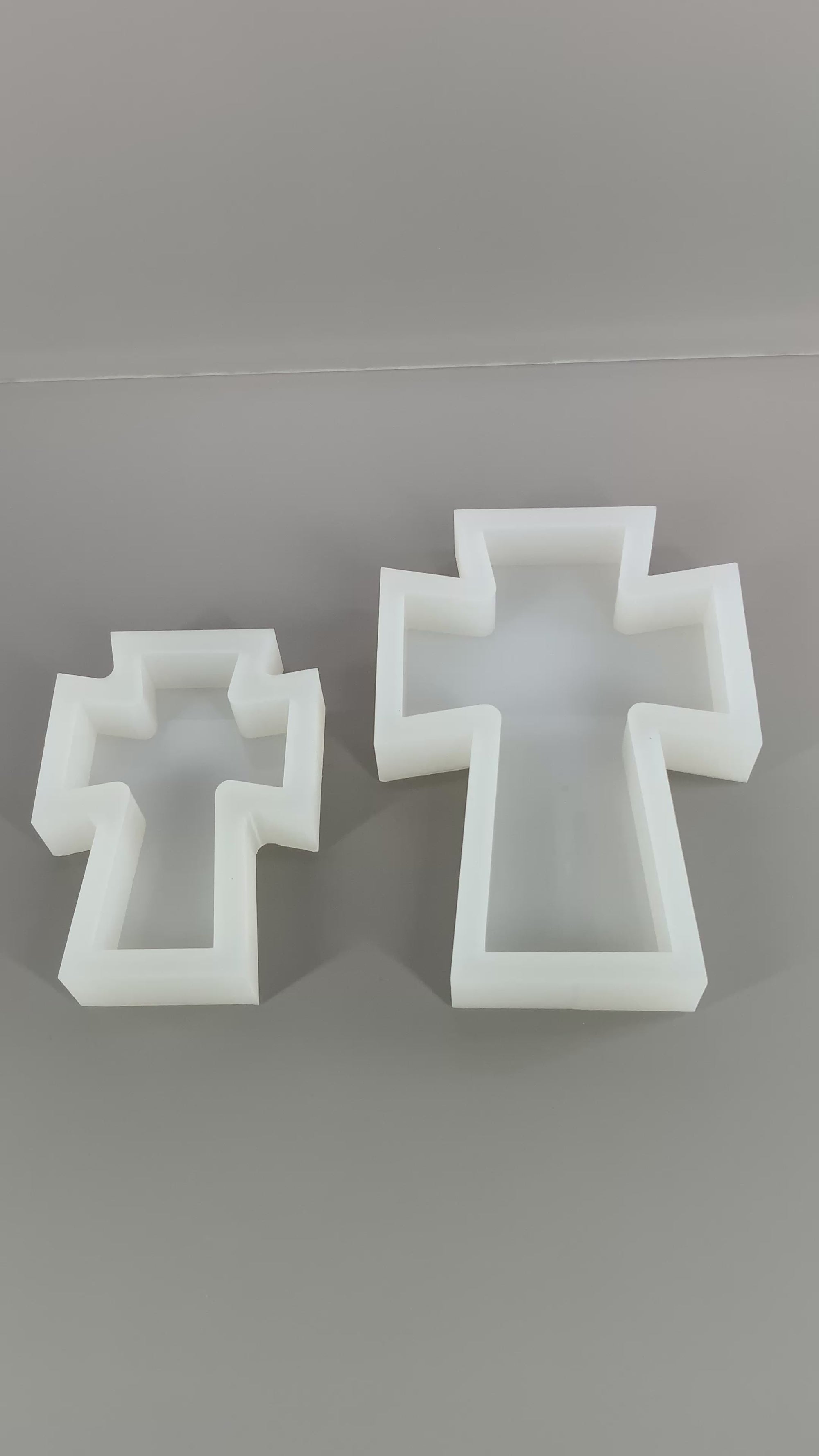 Flared Cross Silicone Mold | 5 Sizes | Cross Mold