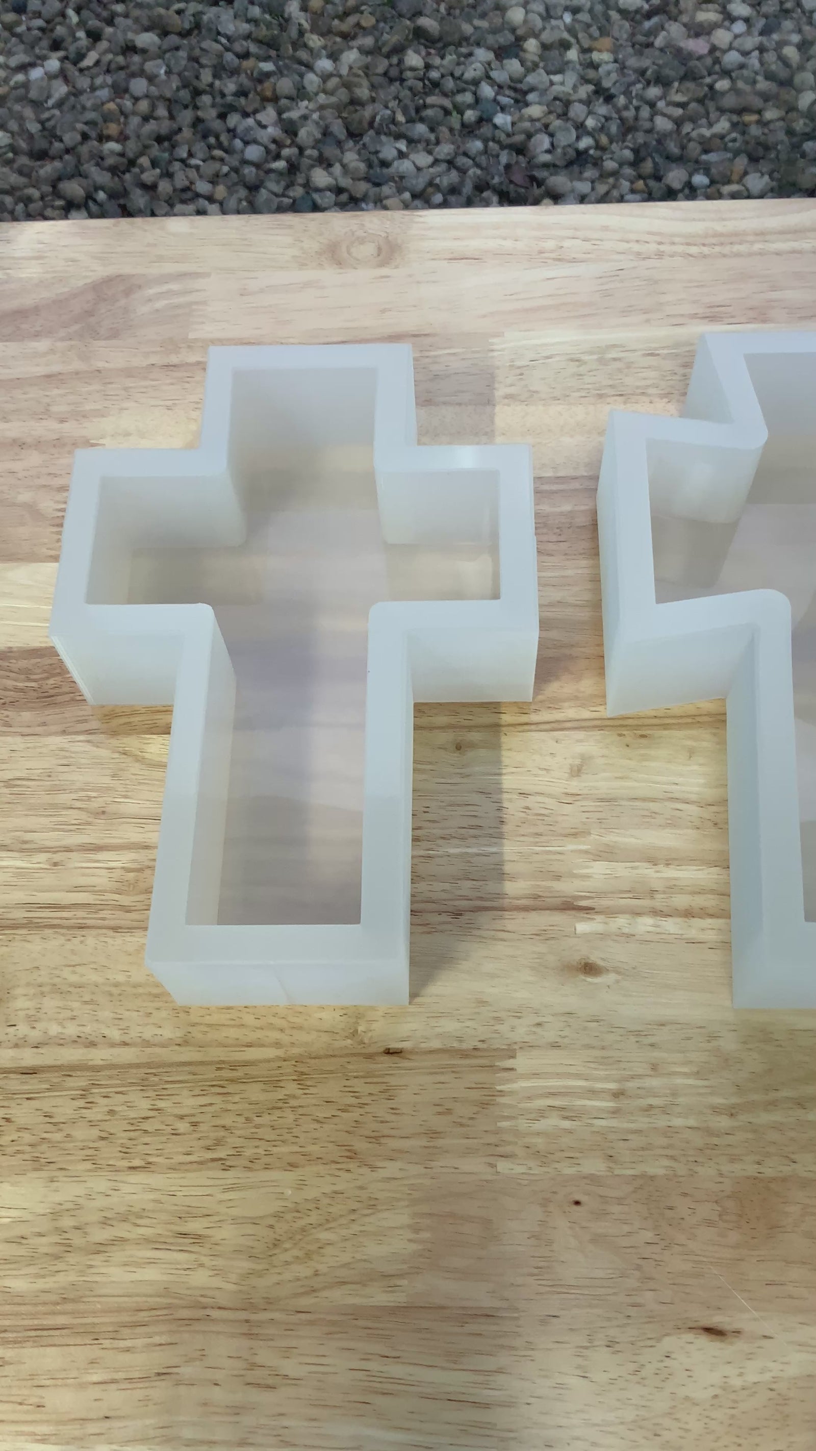 9”x 6”x 2” Deep Cross Silicone Mold | 2 Shapes |